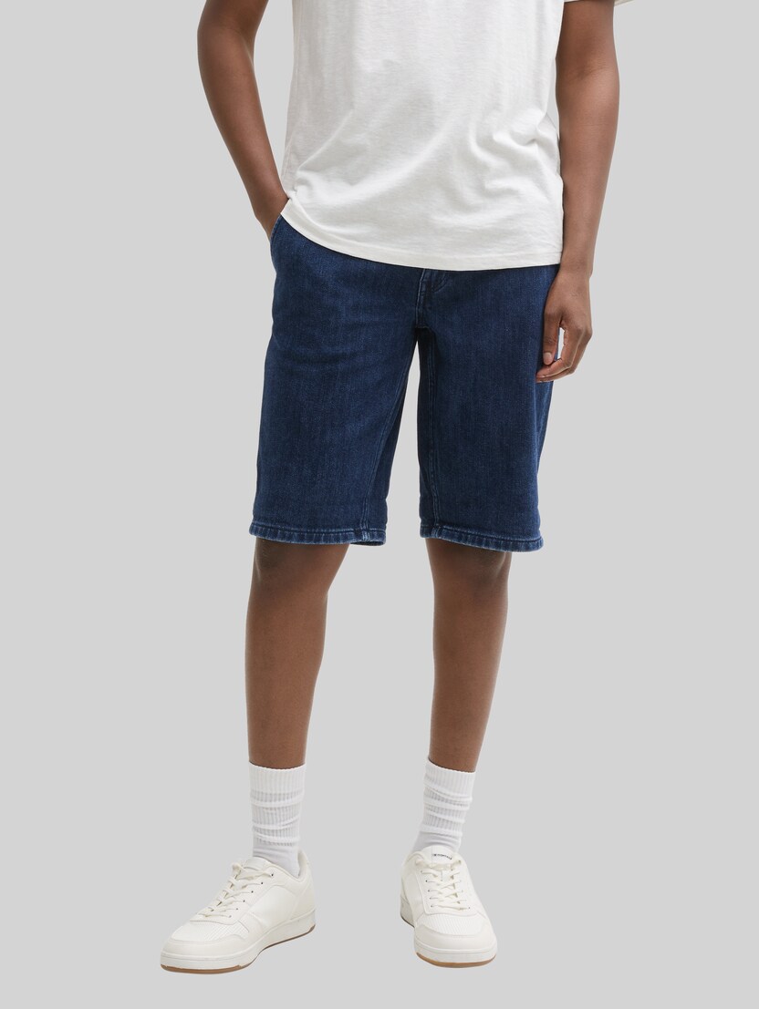 TTAEDAN STRAIGHT Jeans Shorts von Denim Male, Clean Dark Stone Blue Denim