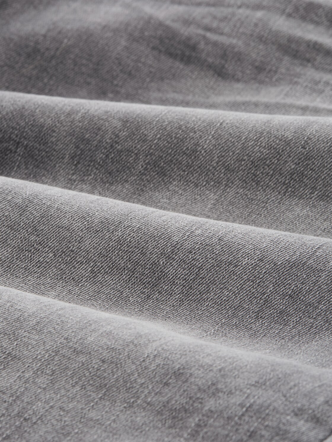 TTPIERS slim jeans shorts with stretch - used light stone grey denim - Material view