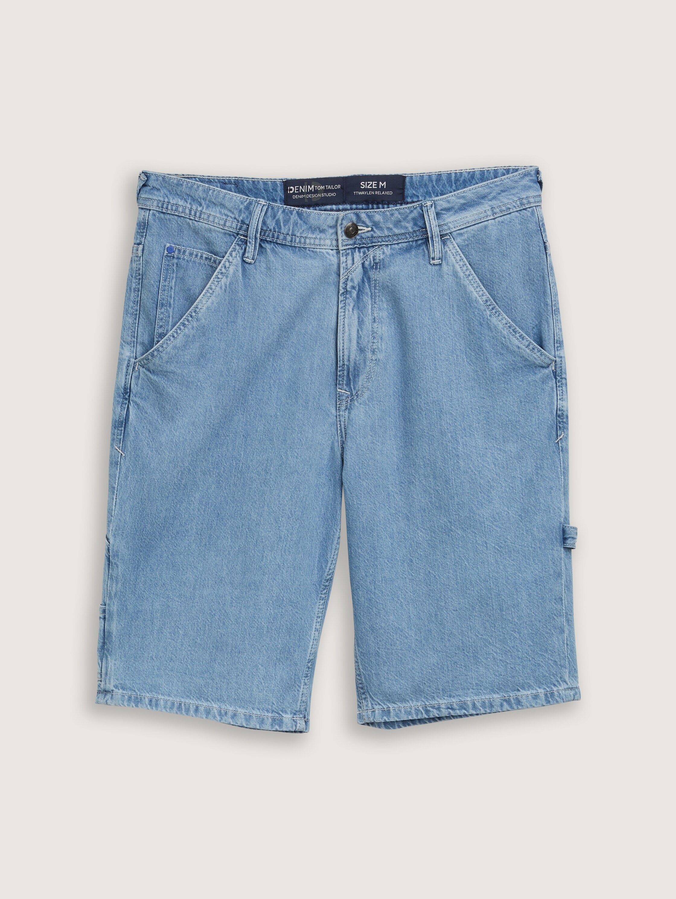 TTWAYLEN RELAXED Jeans Shorts - clean_mid_stone_blue_denim - 