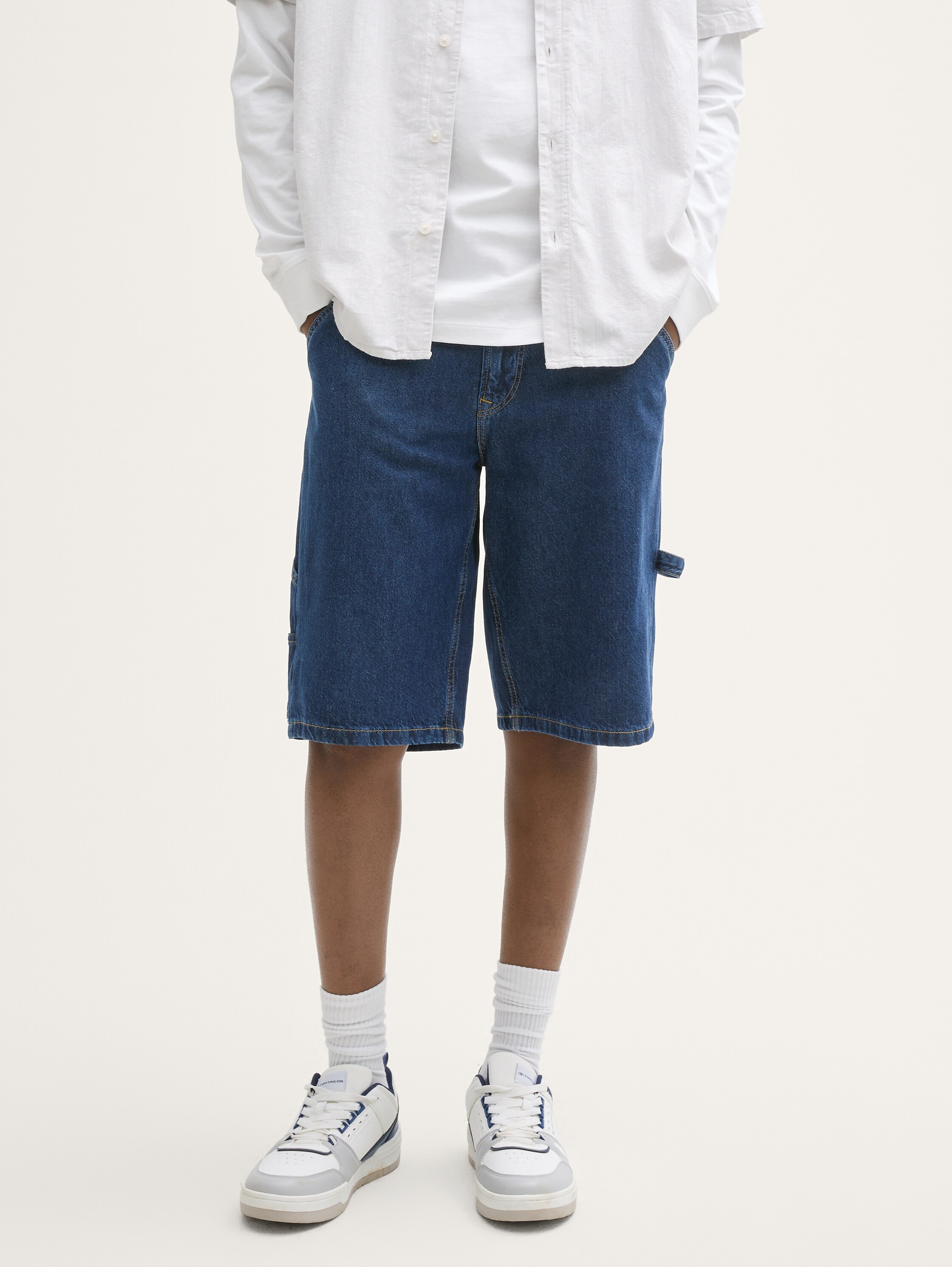 TTWAYLEN RELAXED Jeans Shorts - dark_blue_denim - 