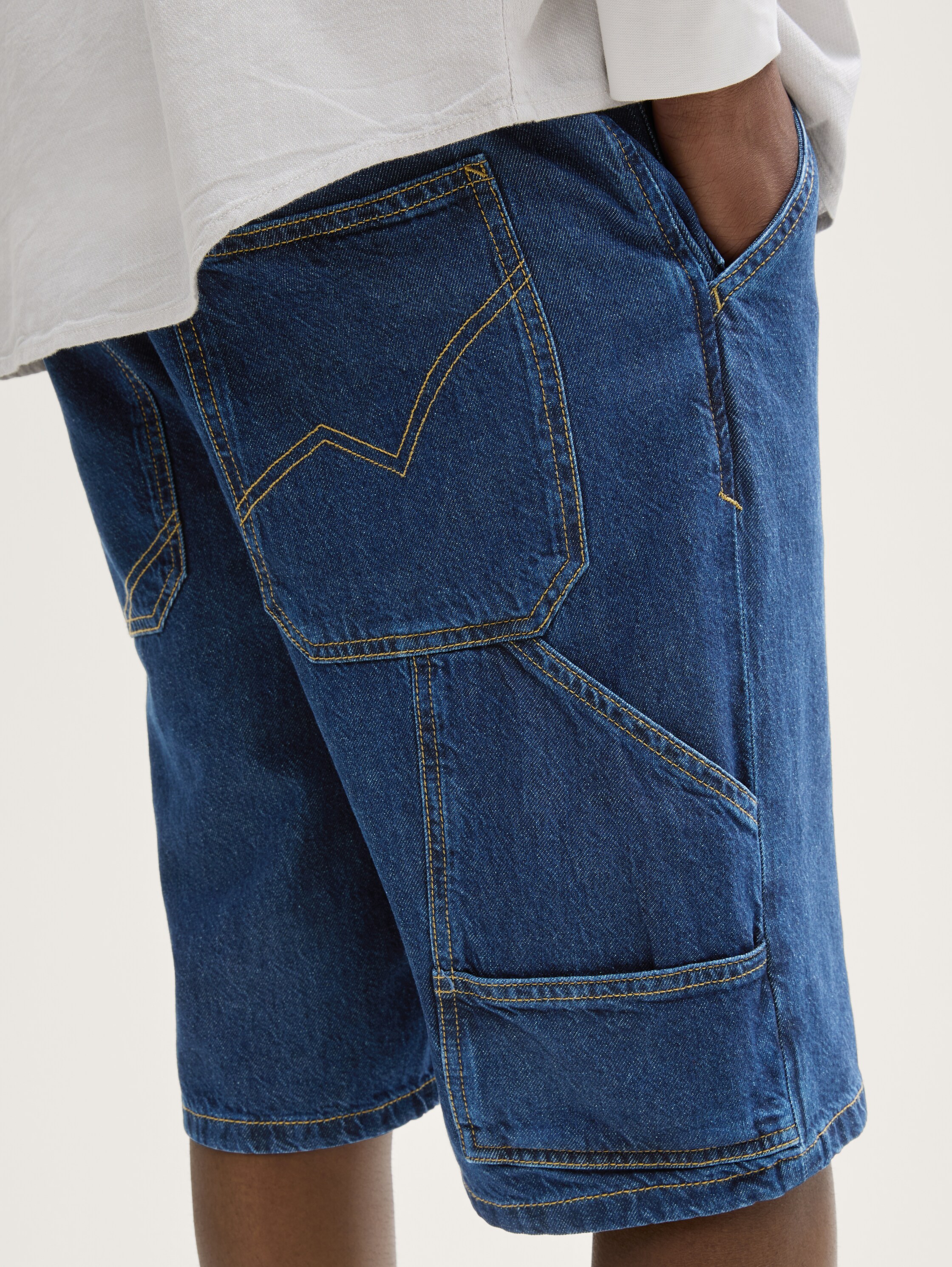 TTWAYLEN RELAXED Jeans Shorts - dark_blue_denim - 