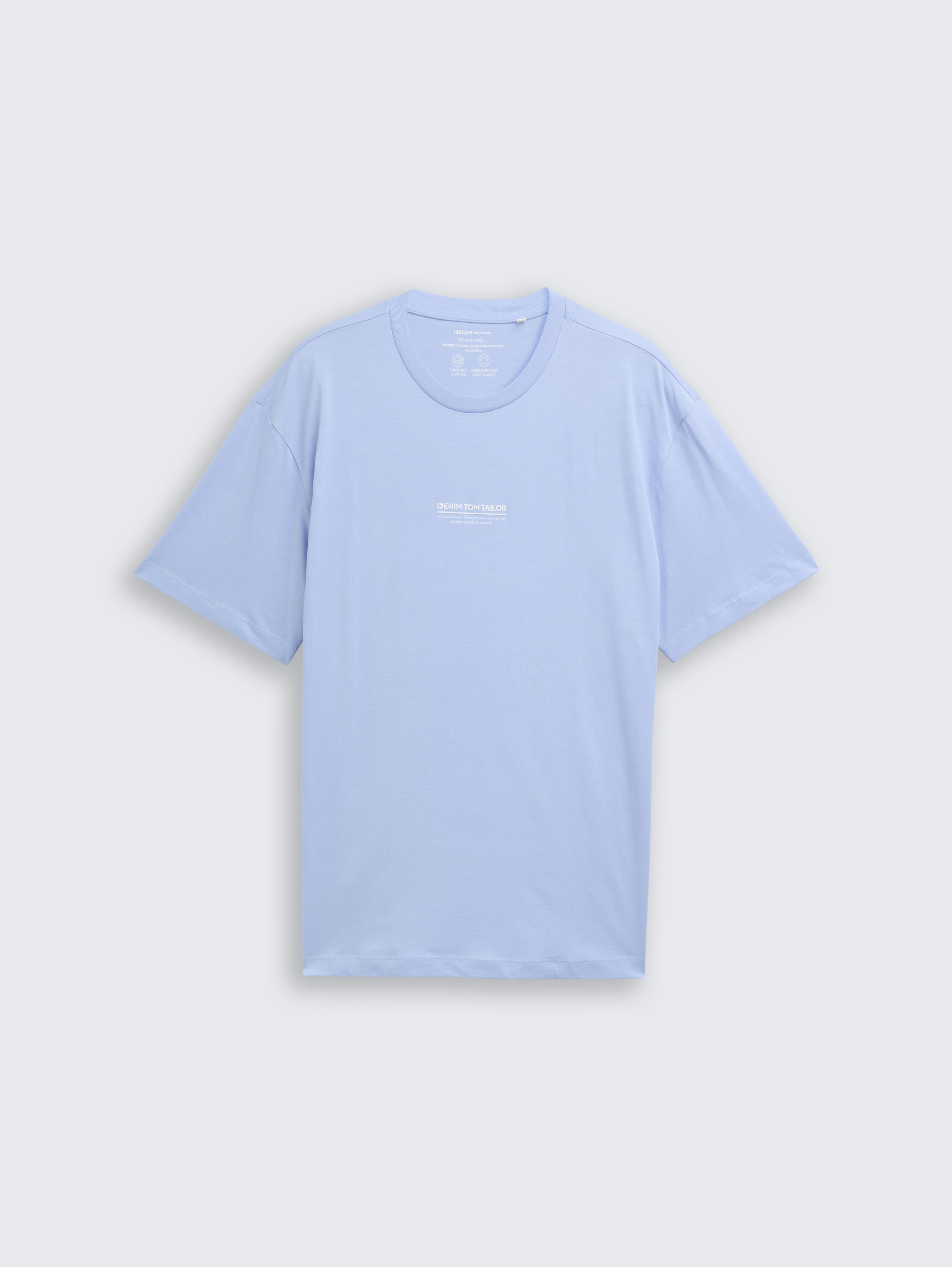 Relaxed Fit T-Shirt aus Baumwolle - brunnera_blue - 