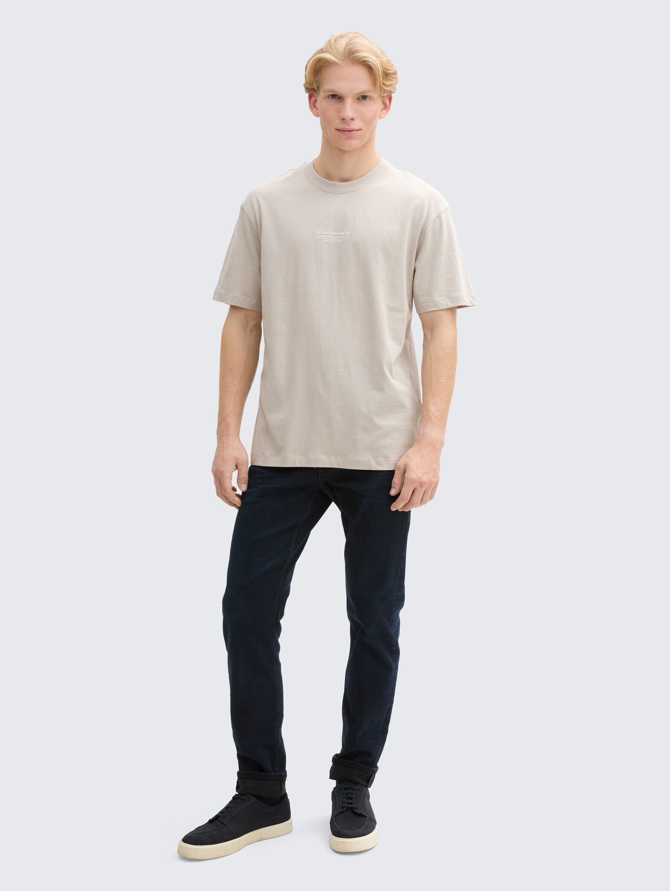 Relaxed Fit T-Shirt aus Baumwolle - light_dove_grey - 