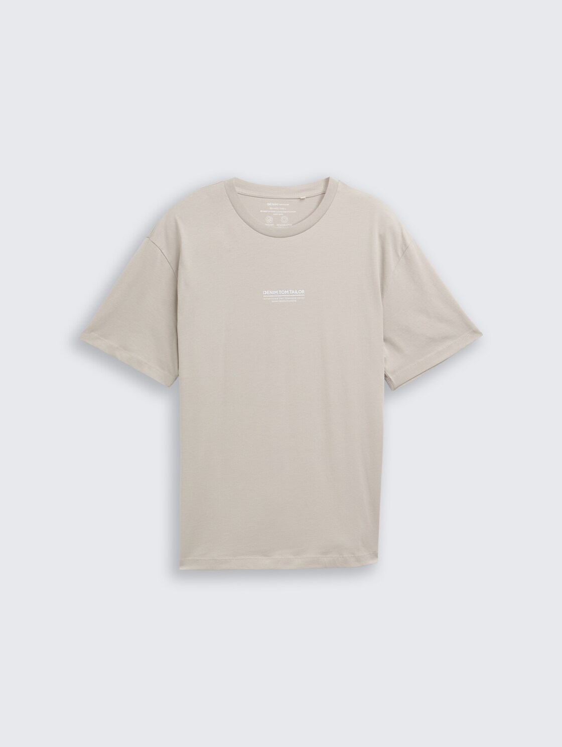 Relaxed Fit T-Shirt aus Baumwolle - light dove grey - Vorder-Produkt-Ansicht