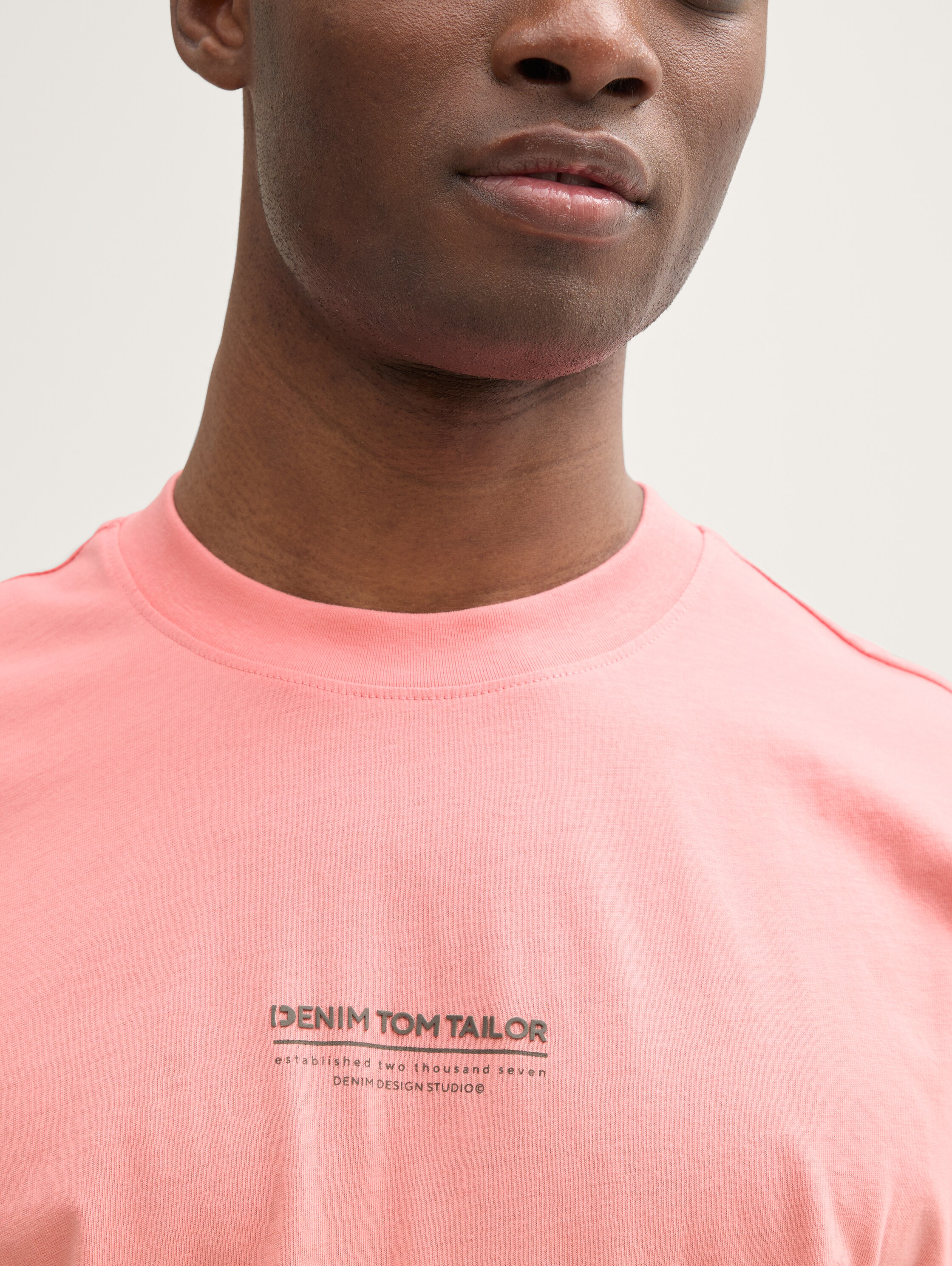 Relaxed Fit T-Shirt aus Baumwolle - peach_pink - 