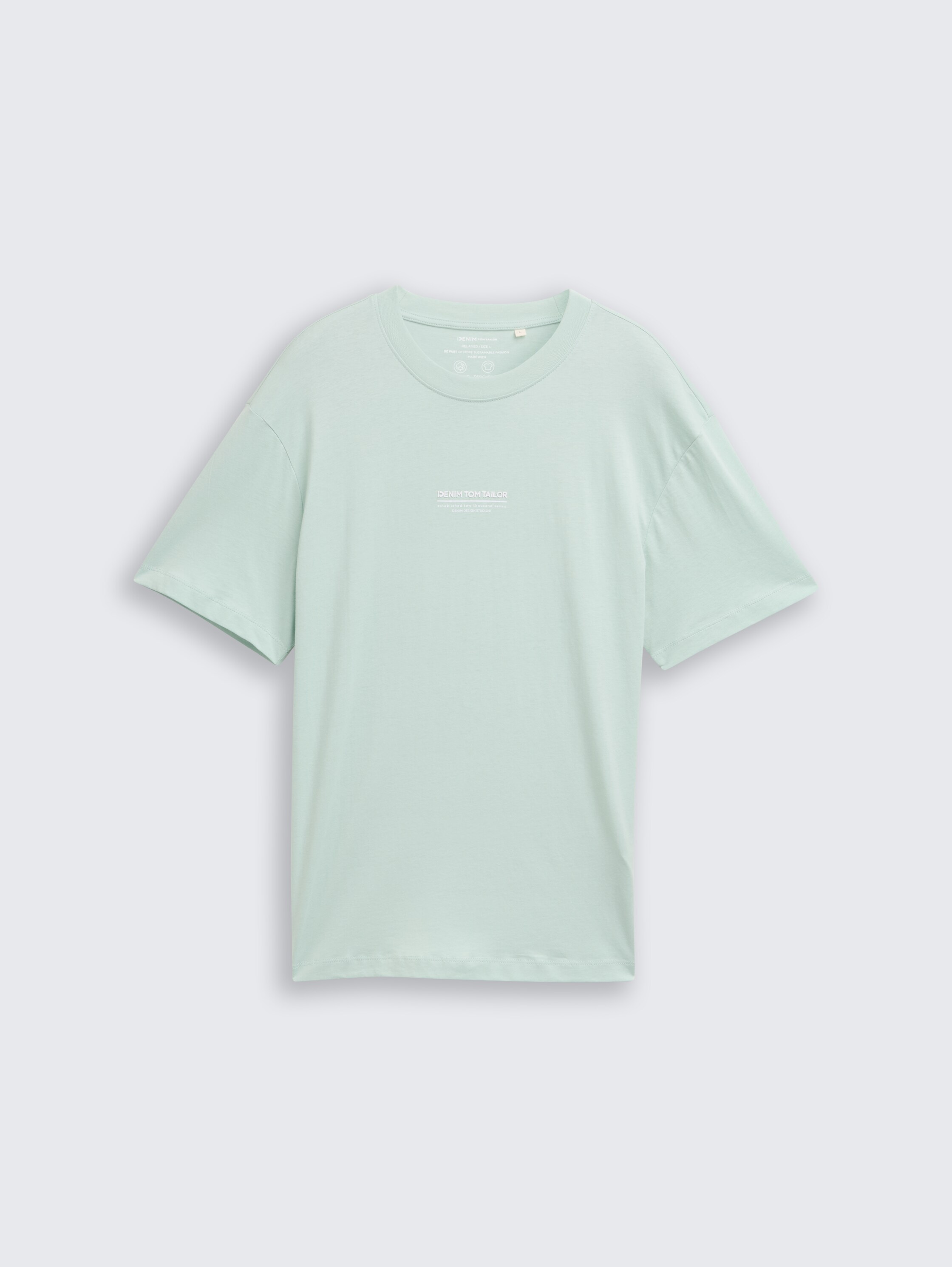 Relaxed Fit T-Shirt aus Baumwolle - sea_foam - 
