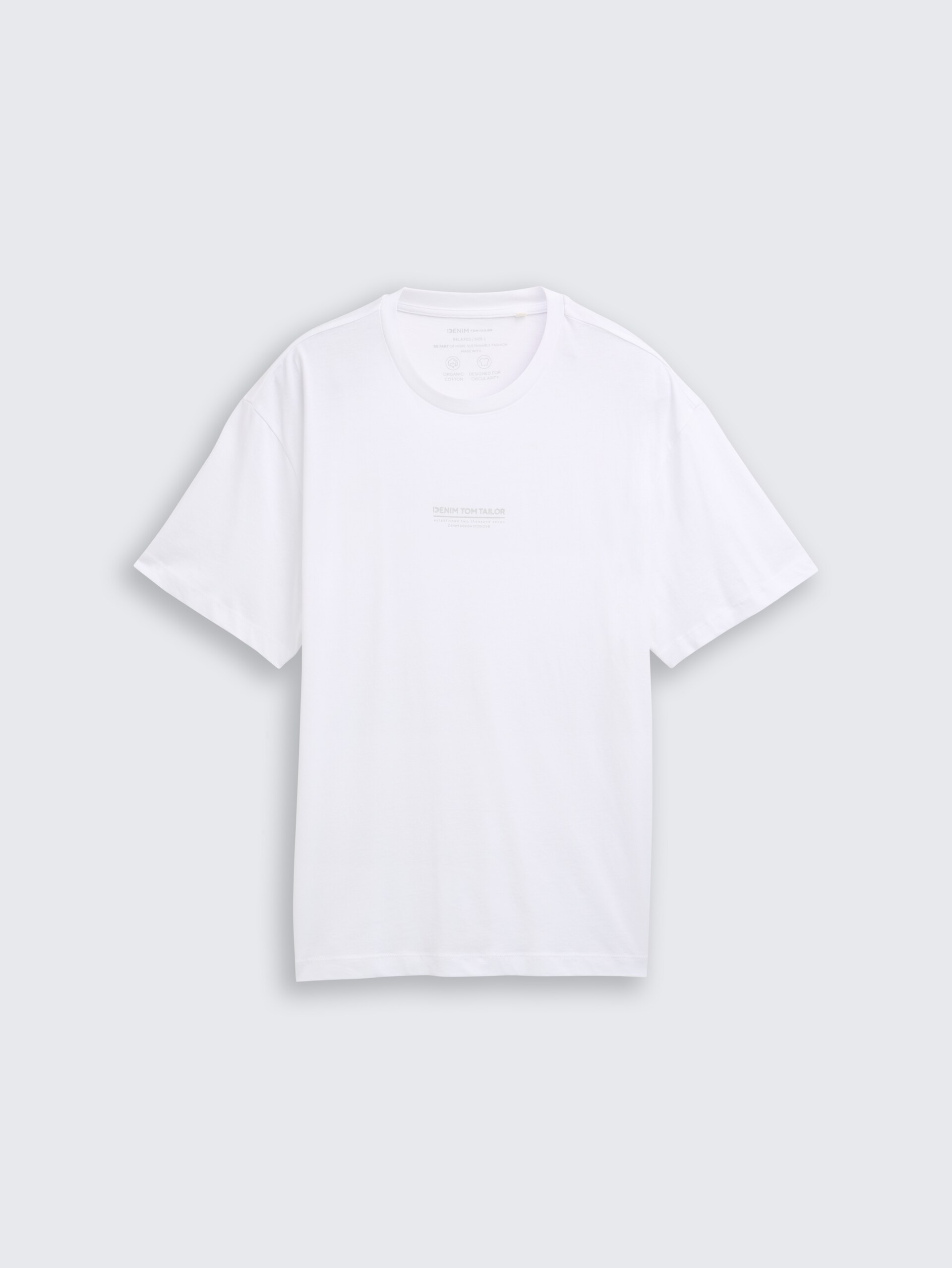 Relaxed Fit T-Shirt aus Baumwolle - White - Vorder-Produkt-Ansicht