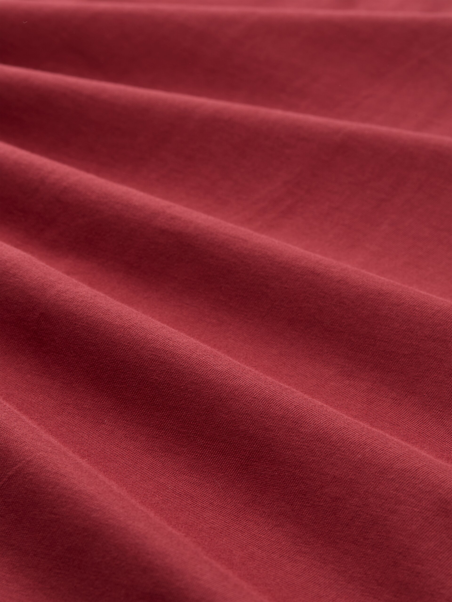Relaxed Fit T-Shirt aus Baumwolle - burnt russet - Material-Ansicht