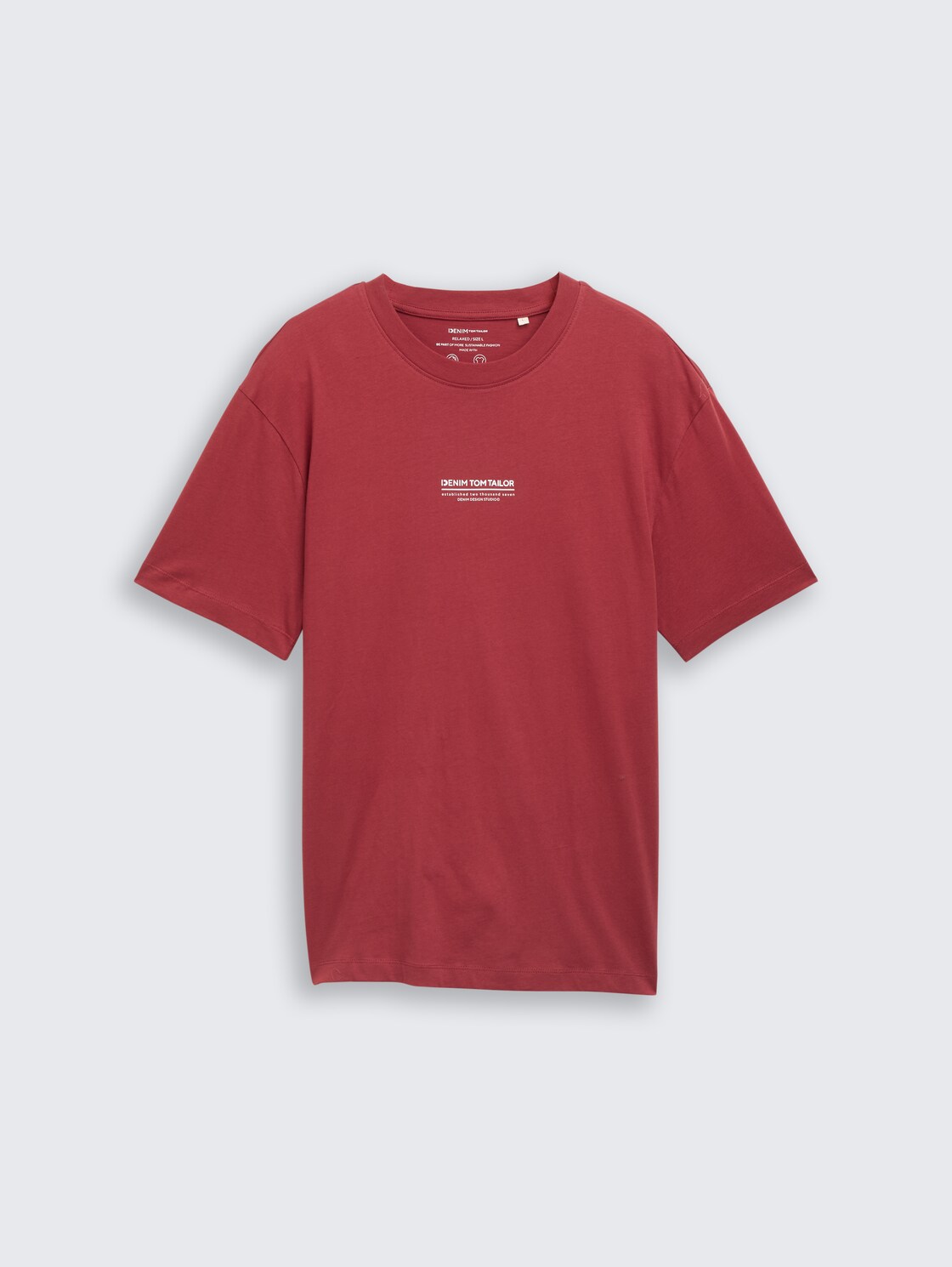 Relaxed Fit T-Shirt aus Baumwolle - burnt russet - Vorder-Produkt-Ansicht