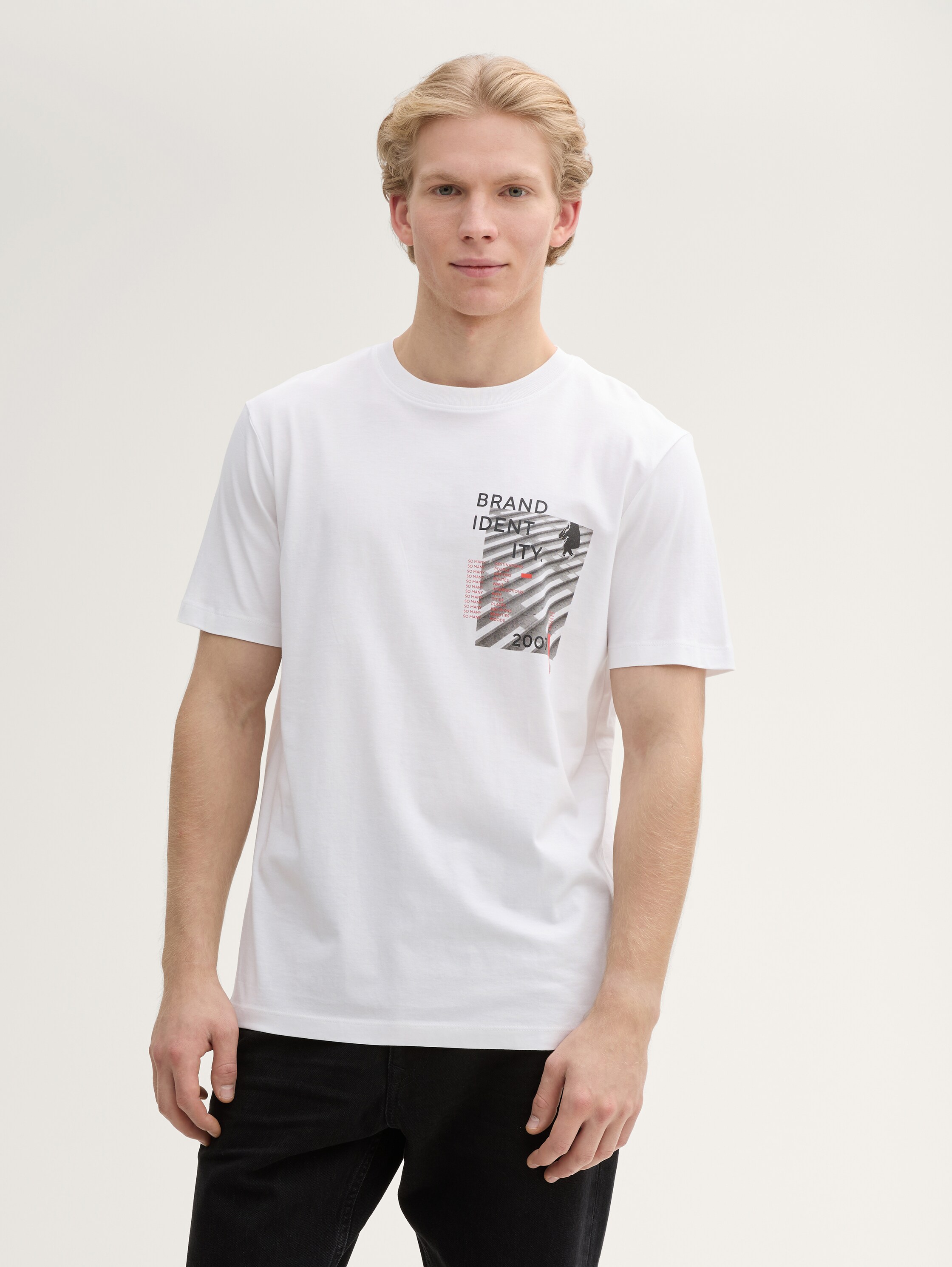T-Shirt mit Foto-Print - white - 