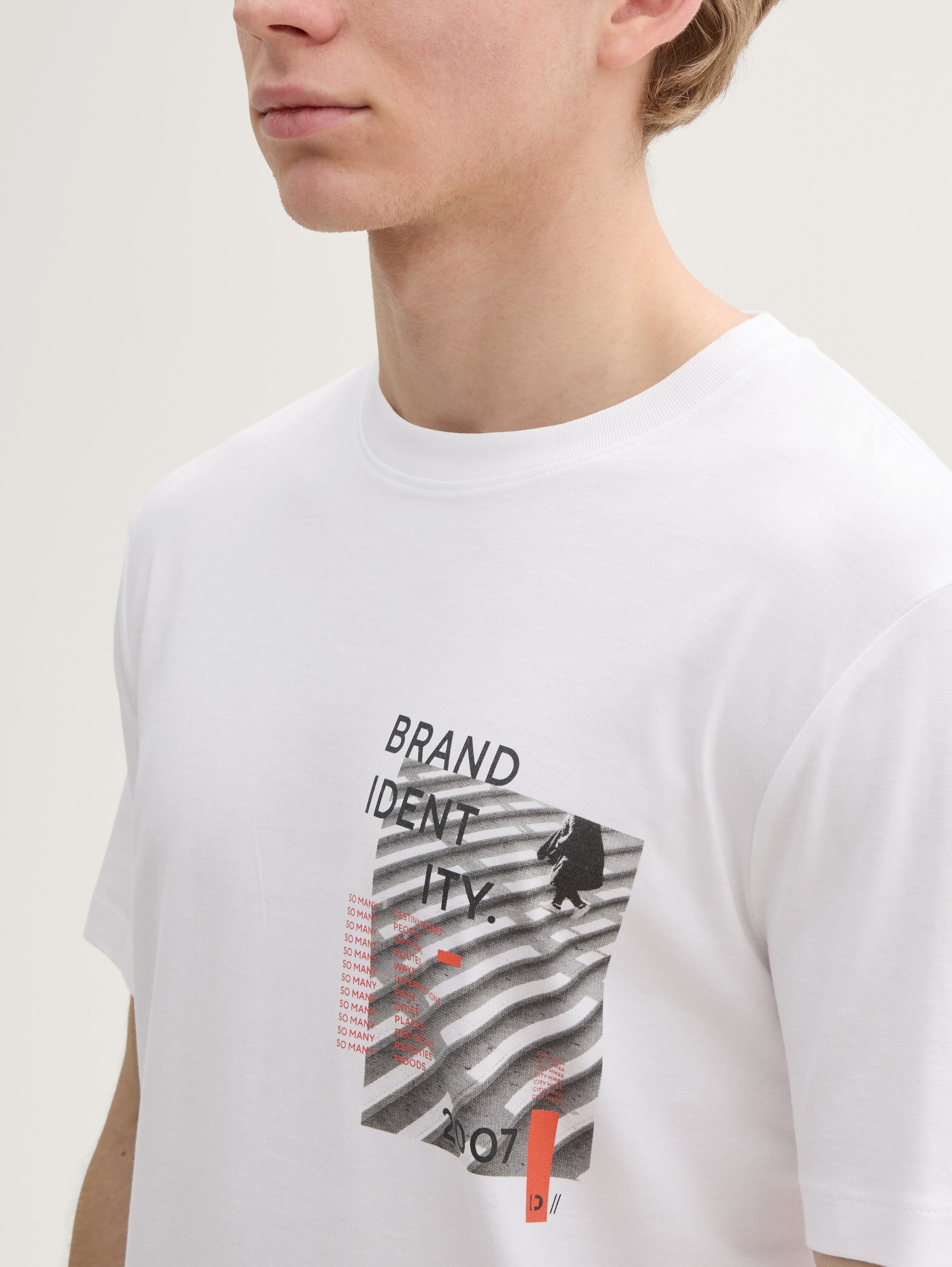 T-Shirt mit Foto-Print - white - 