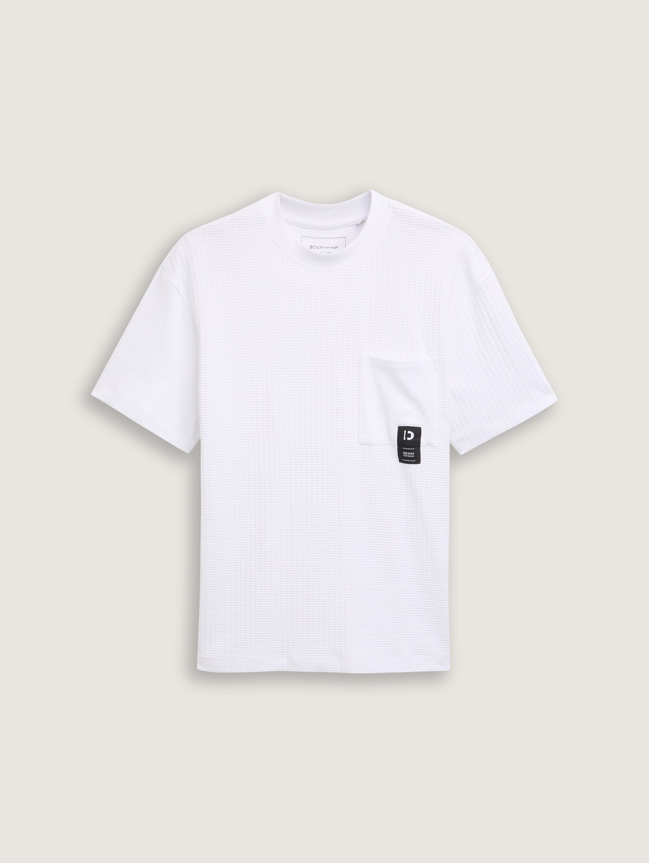 Relaxed Fit T-Shirt mit Brusttasche - white - 