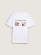 Tee shirt avec imprimé photo - White - Vue de face du produit
