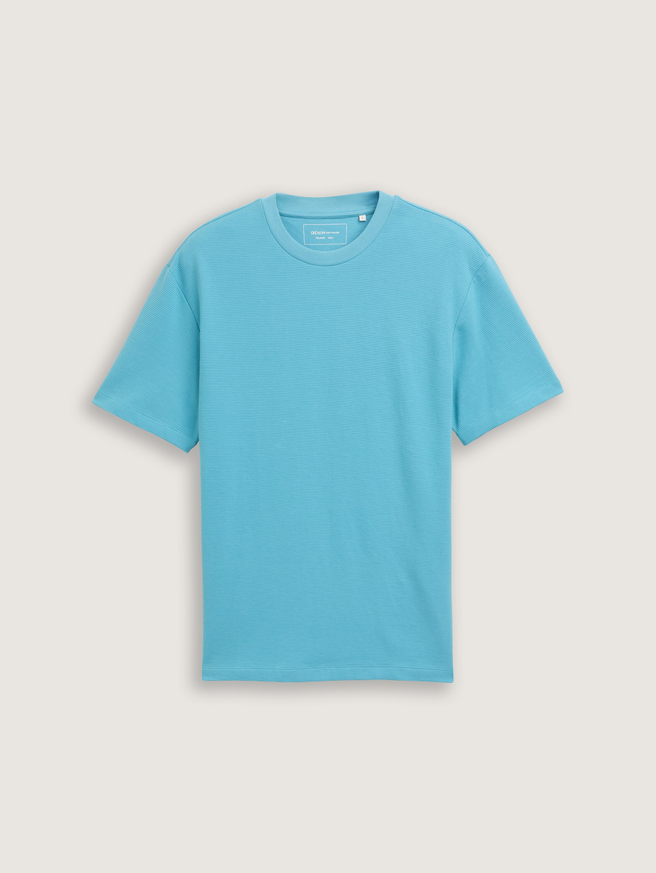 Relaxed Fit T-Shirt aus Baumwolle - dusty_blue - 