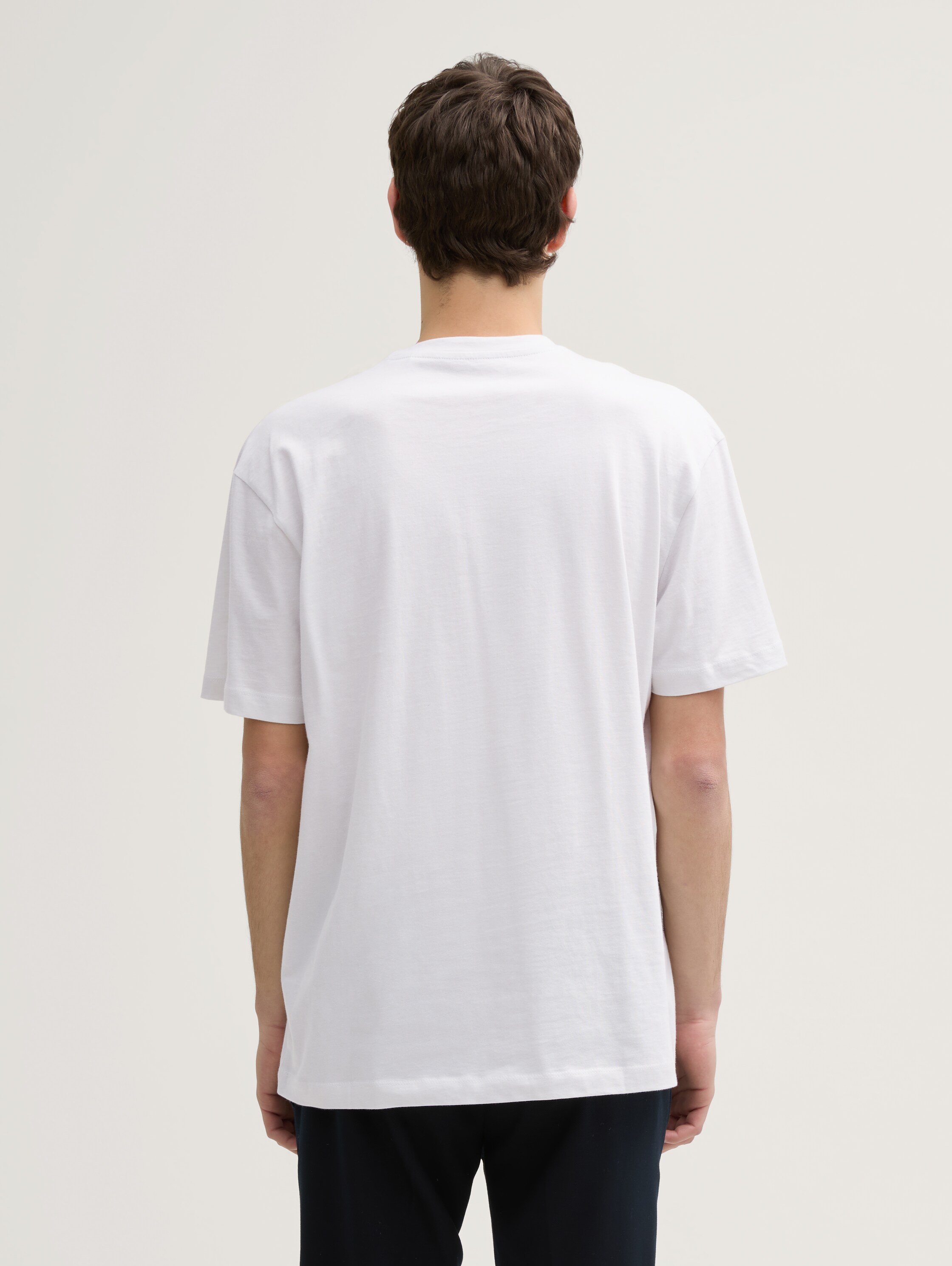 T-shirt Relaxed Fit avec poche poitrine - chalk_grey_white_mini_stripe - 