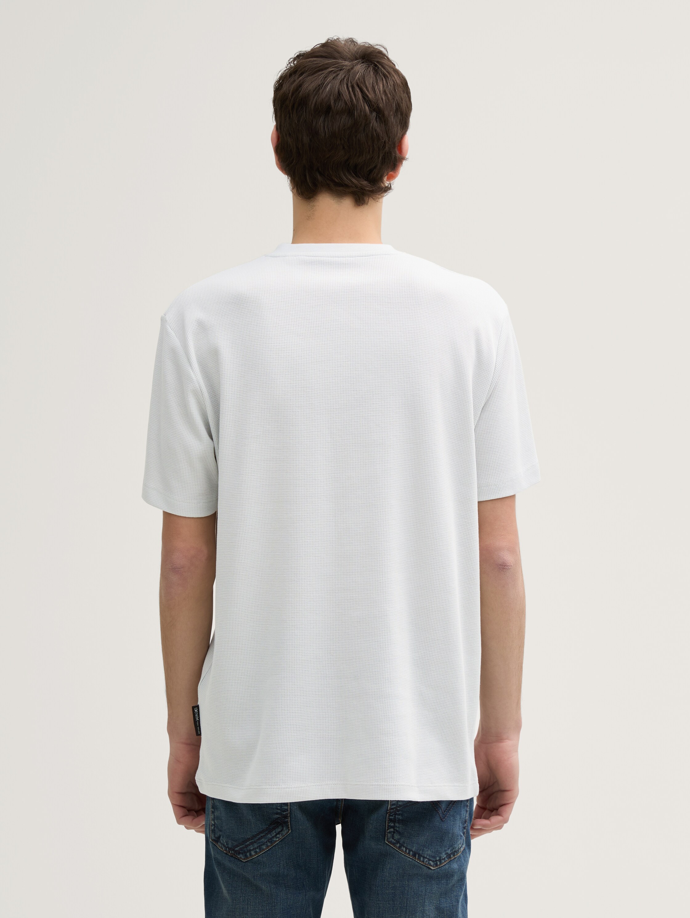 Henley T-Shirt in Waffelstruktur - chalk_grey - 