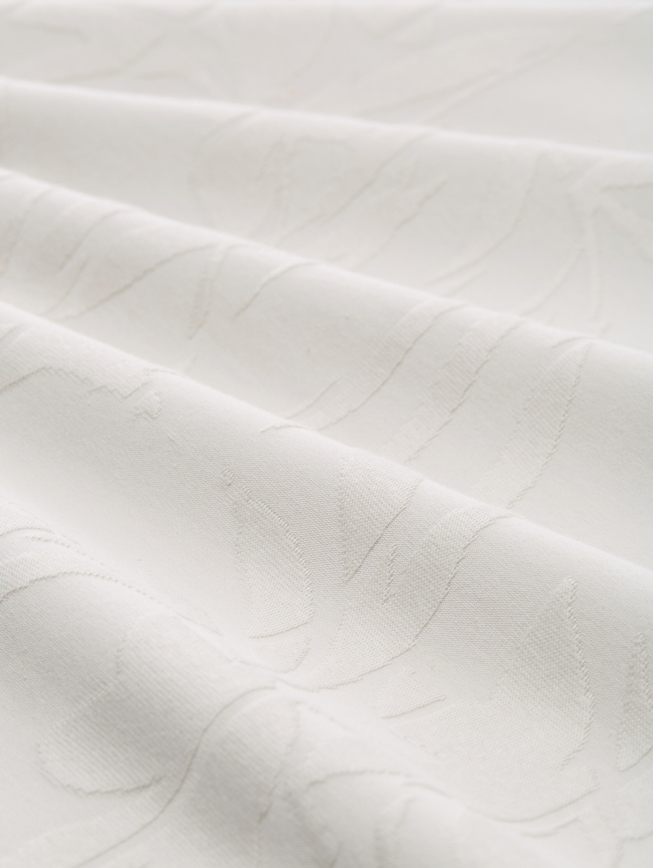 Relaxed Fit Jacquard T-Shirt - chalk_grey_leaves_jacquard - 