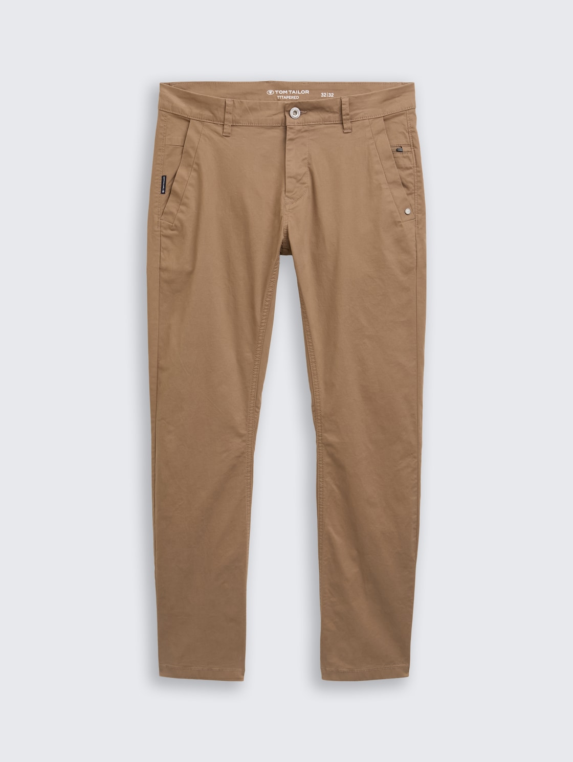 Tapered Chino Hose - Caribou Beige - Vorder-Produkt-Ansicht