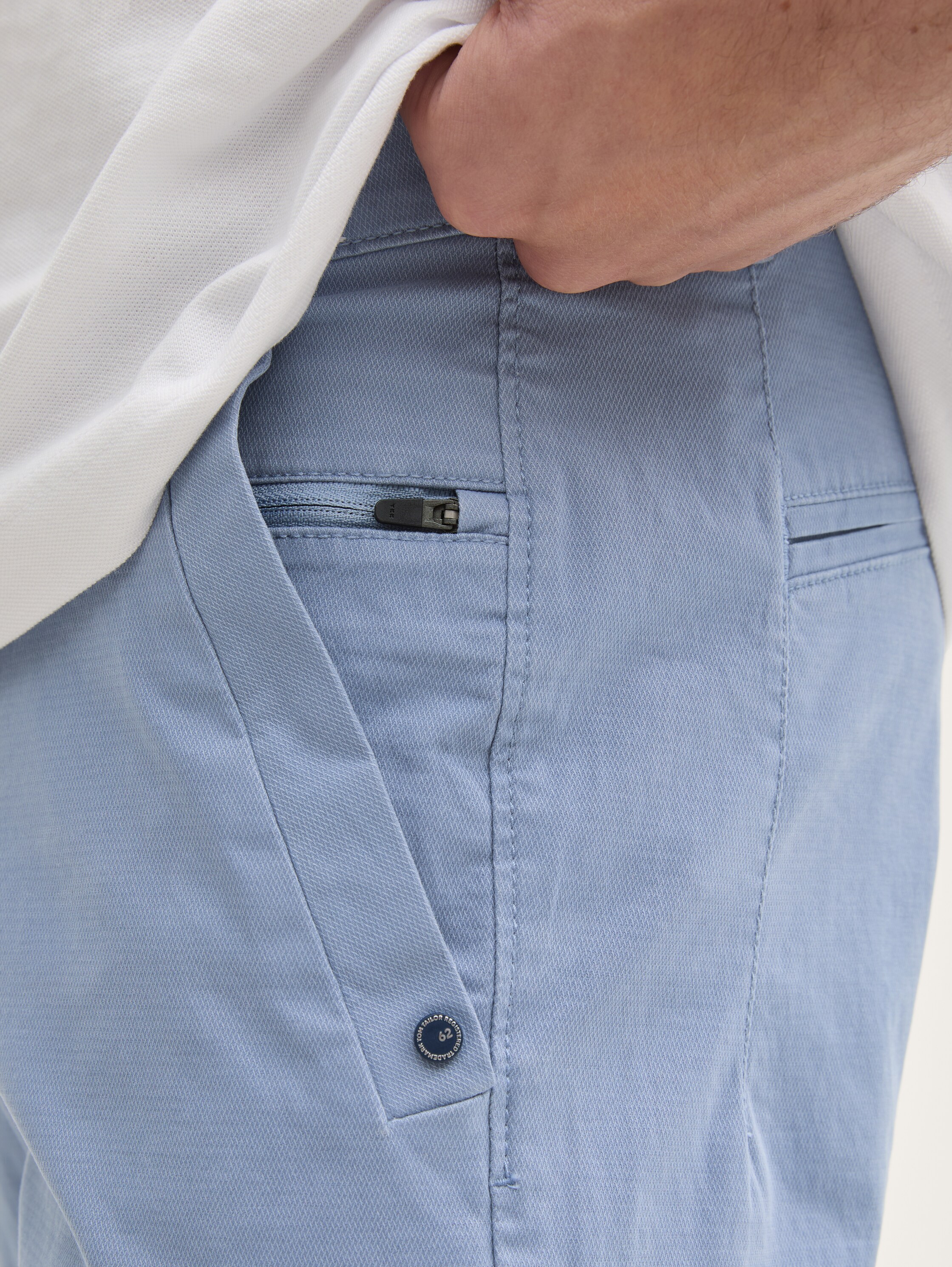 Tapered chino trousers - dove_blue - 