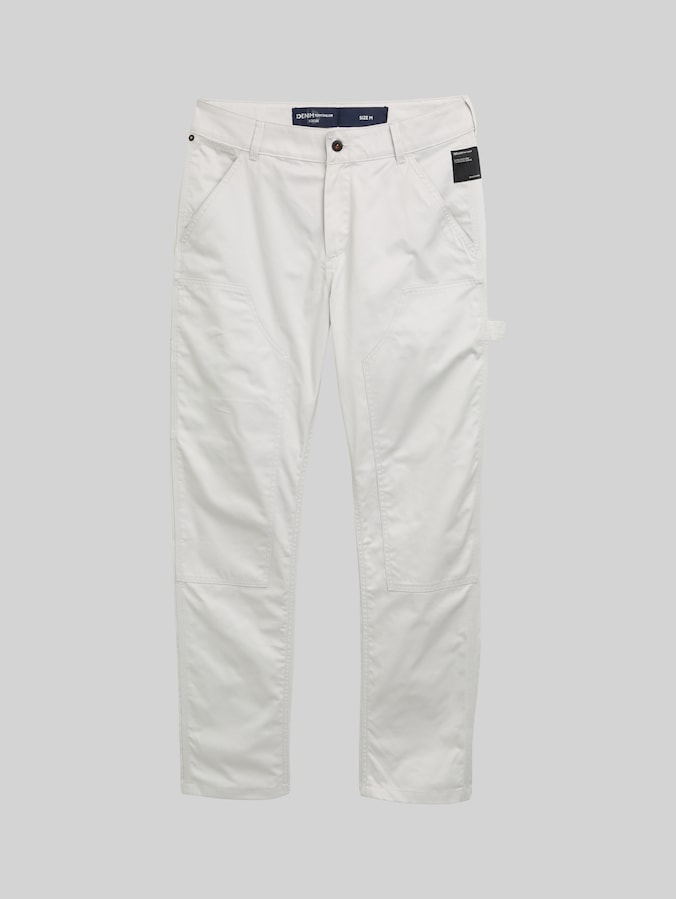 Loose Fit Utility Hose von Denim Male, Chalk Grey