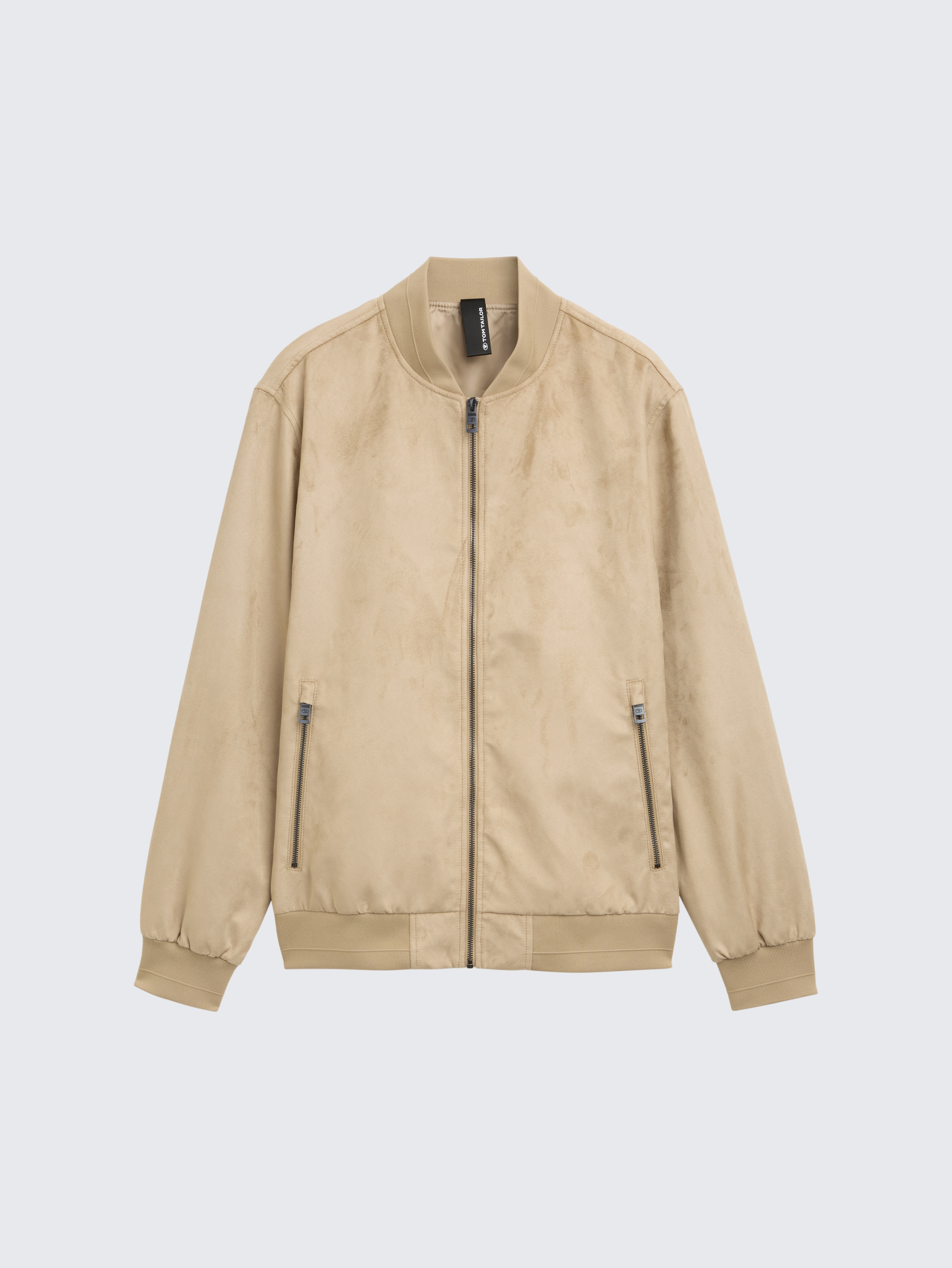 Bomber jacket in suede look in brown by Tom Tailor