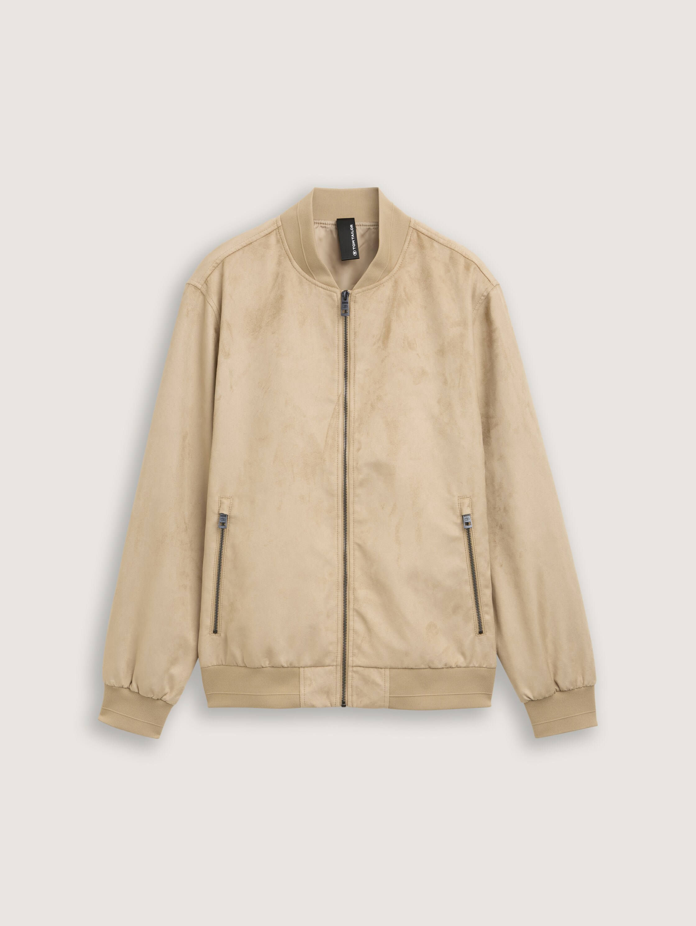 Bomber jacket in suede look - cement_beige - 