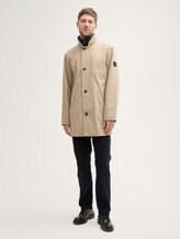 Manteau 2 en 1 avec insert amovible - Cement Beige - vue latérale du modèle