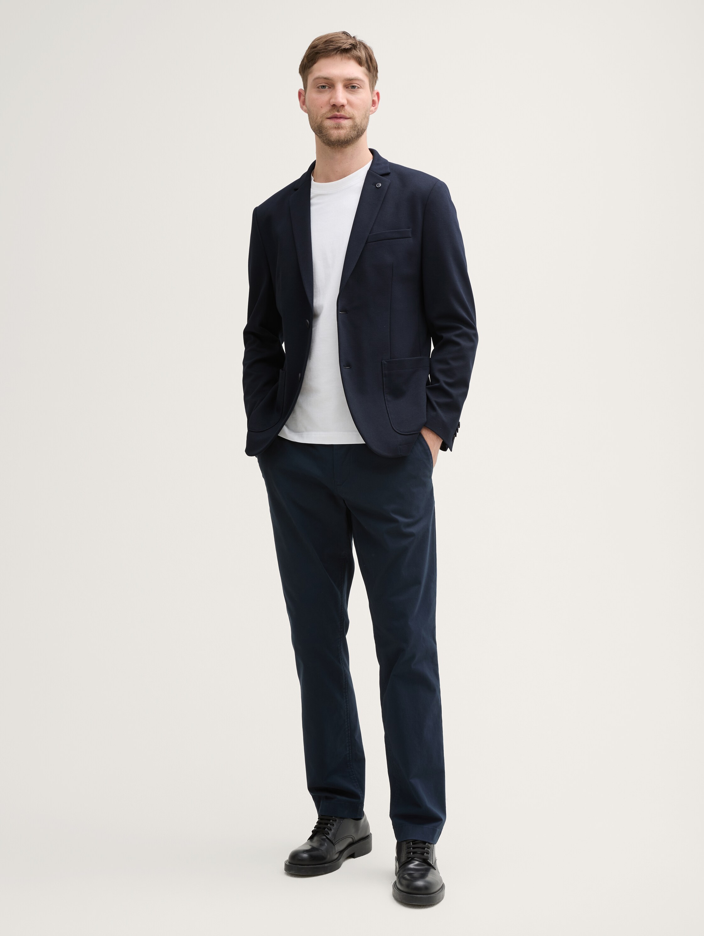 Regular Fit Piqué Sakko - 1