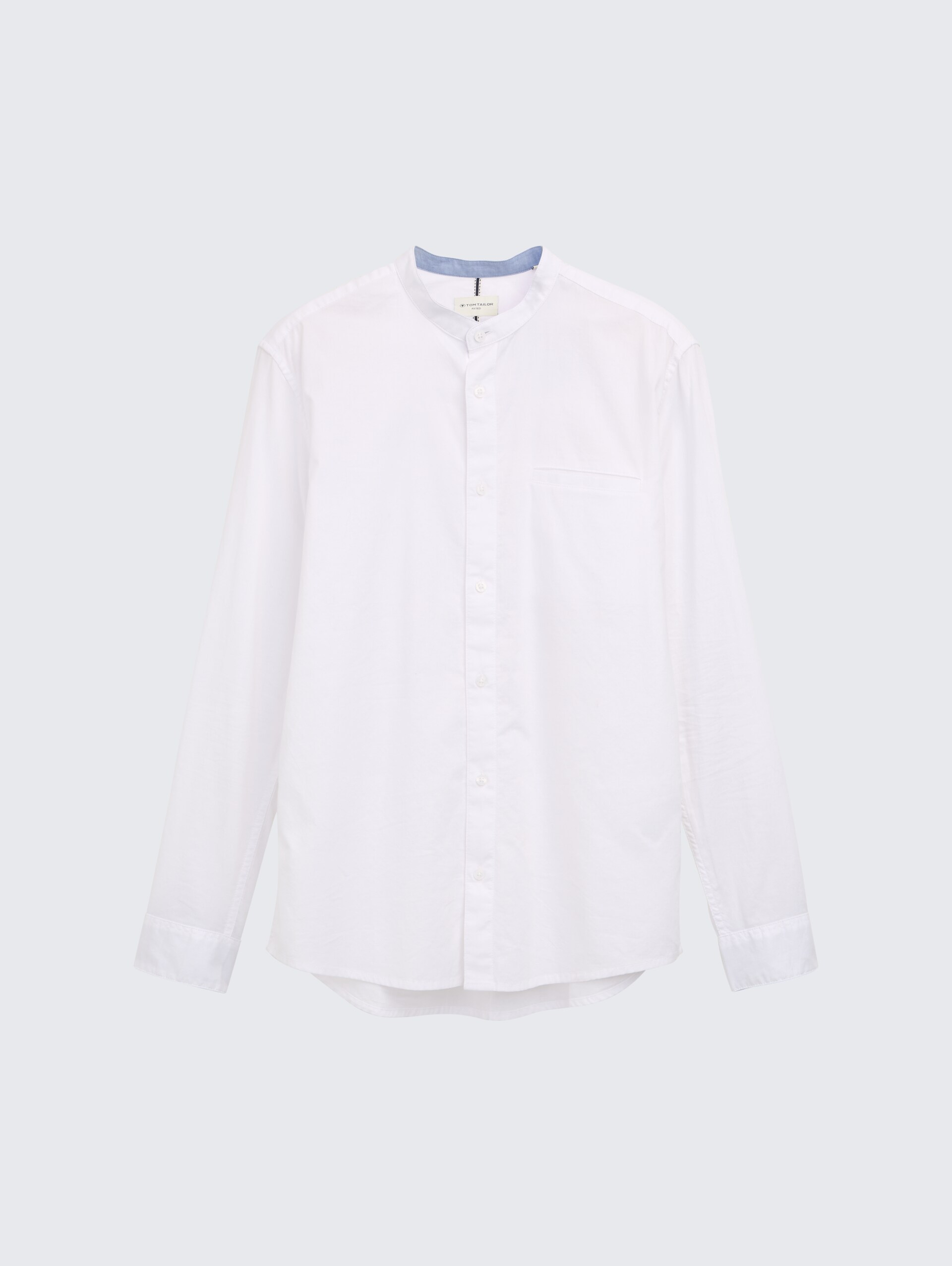 Fitted Oxford Hemd mit Brusttasche - White - Vorder-Produkt-Ansicht