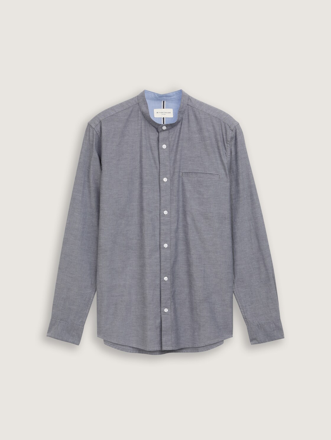 Fitted Oxford Hemd mit Brusttasche - navy chambray - Vorder-Produkt-Ansicht