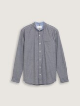 Fitted Oxford Hemd mit Brusttasche - navy chambray - Vorder-Produkt-Ansicht