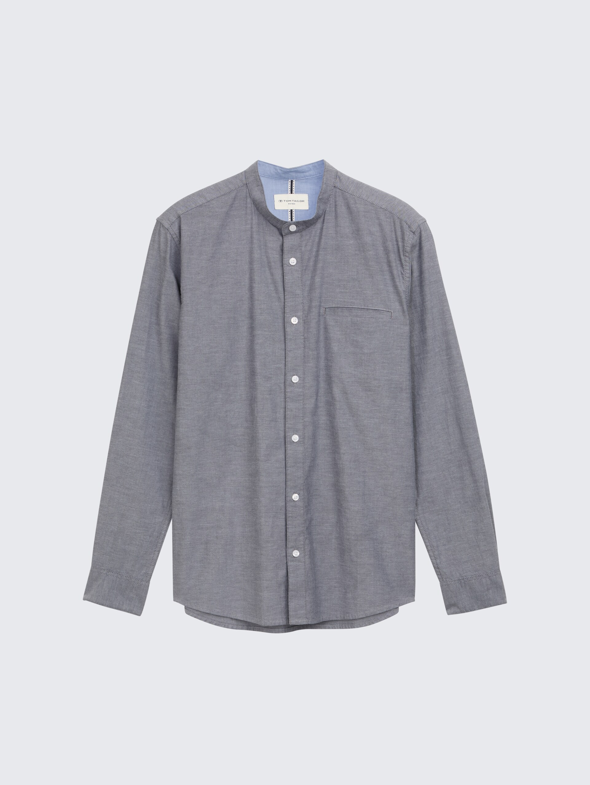 Fitted Oxford Hemd mit Brusttasche - navy chambray - Vorder-Produkt-Ansicht