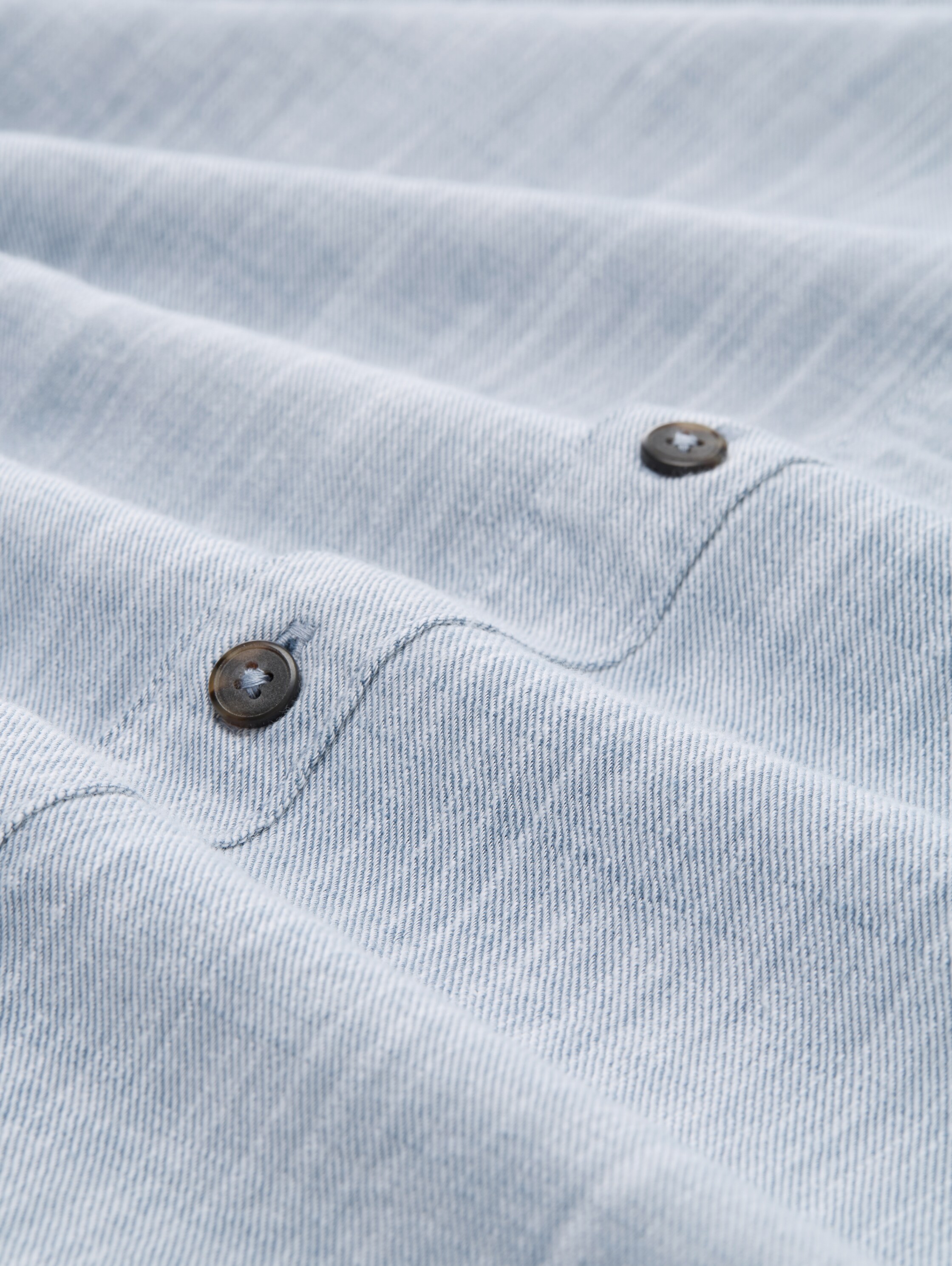 Regular fit overhemd met borstzak - white_blue_twill_structure - 