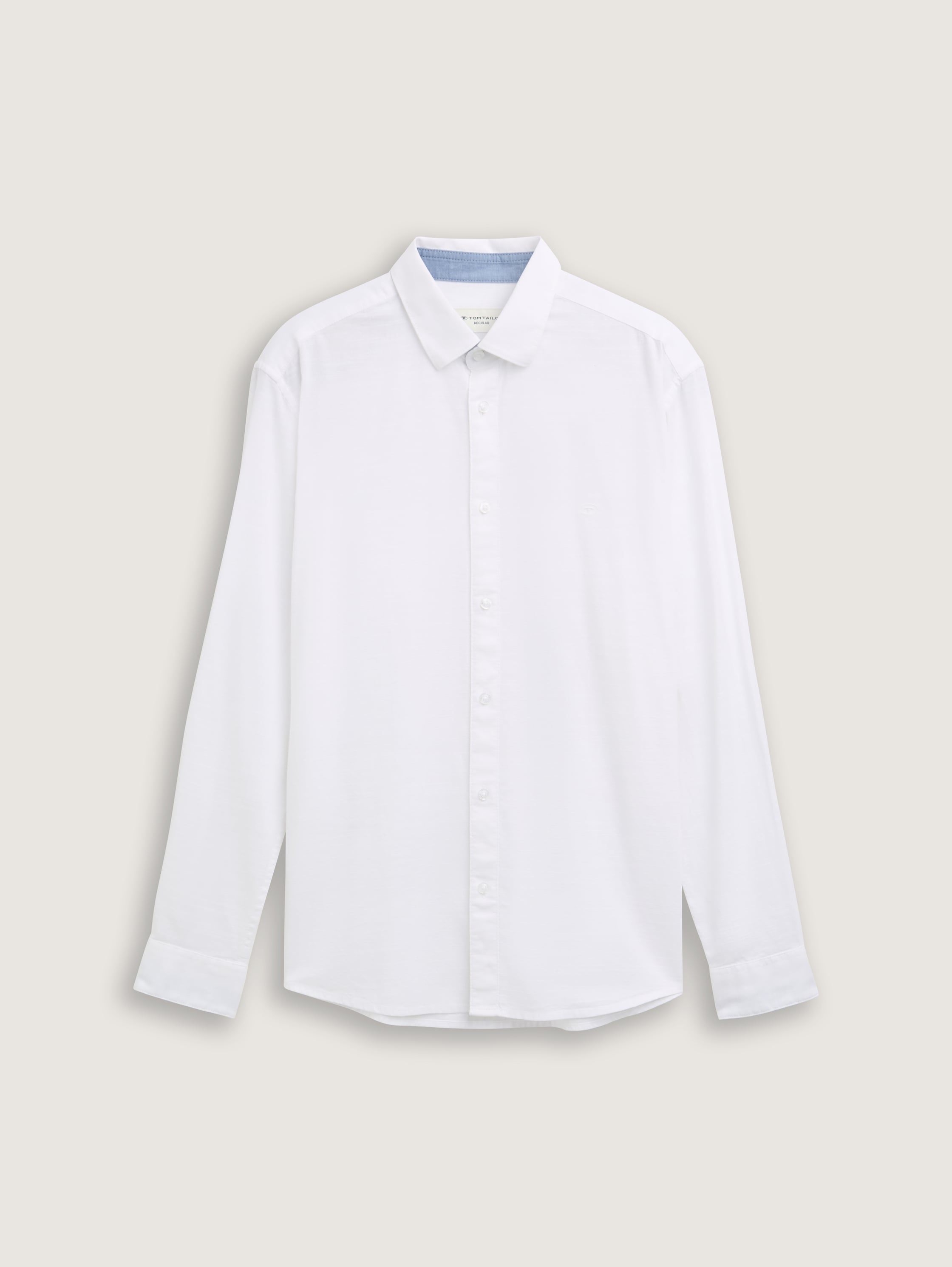 Regular Fit Hemd mit Logo-Stickerei - white - 