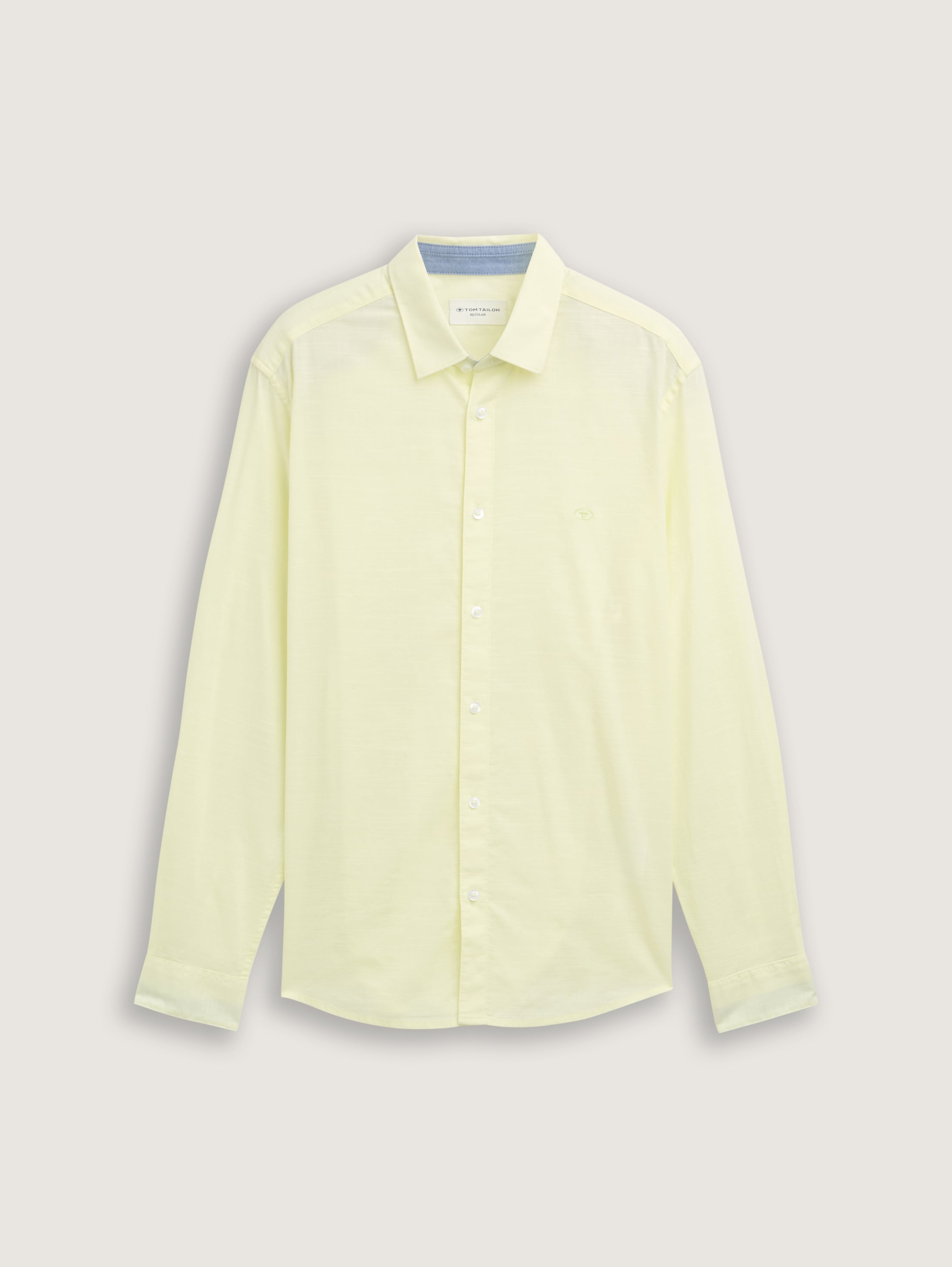 Regular Fit Hemd mit Logo-Stickerei - lime_cream_green - 