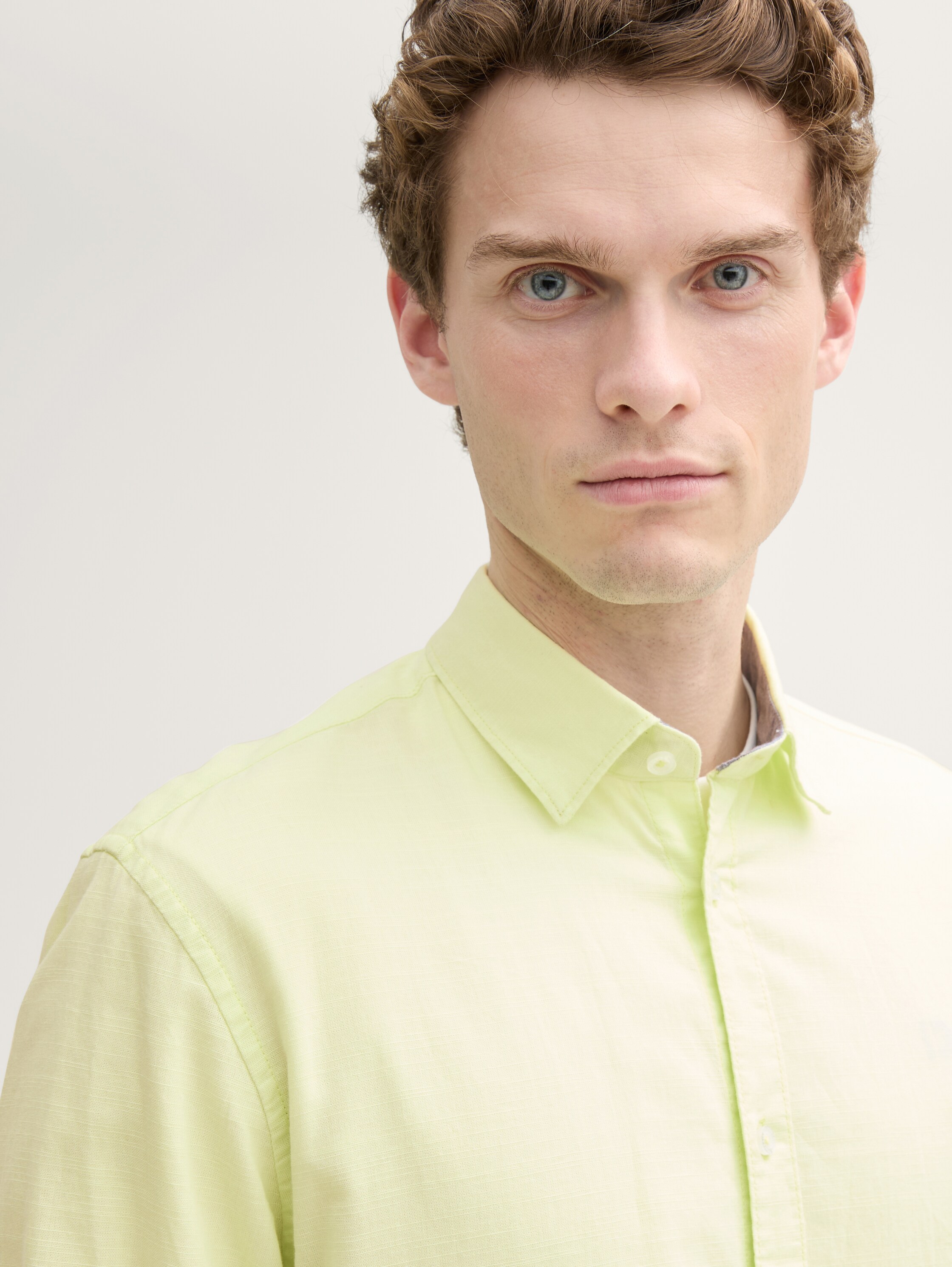 Regular Fit Hemd mit Logo-Stickerei - lime_cream_green - 