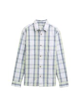 Ausgewählt, Overshirt mit Karomuster von Tom Tailor, blau