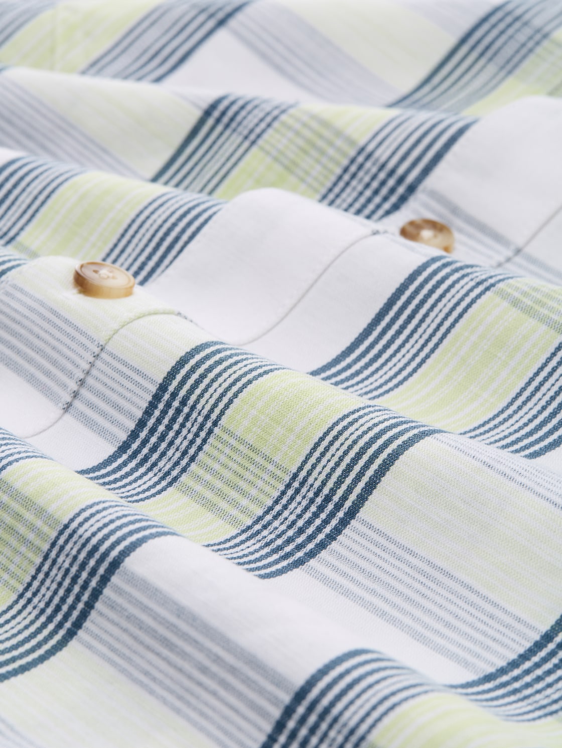 Overshirt mit Karomuster - blue lime light check - Material-Ansicht