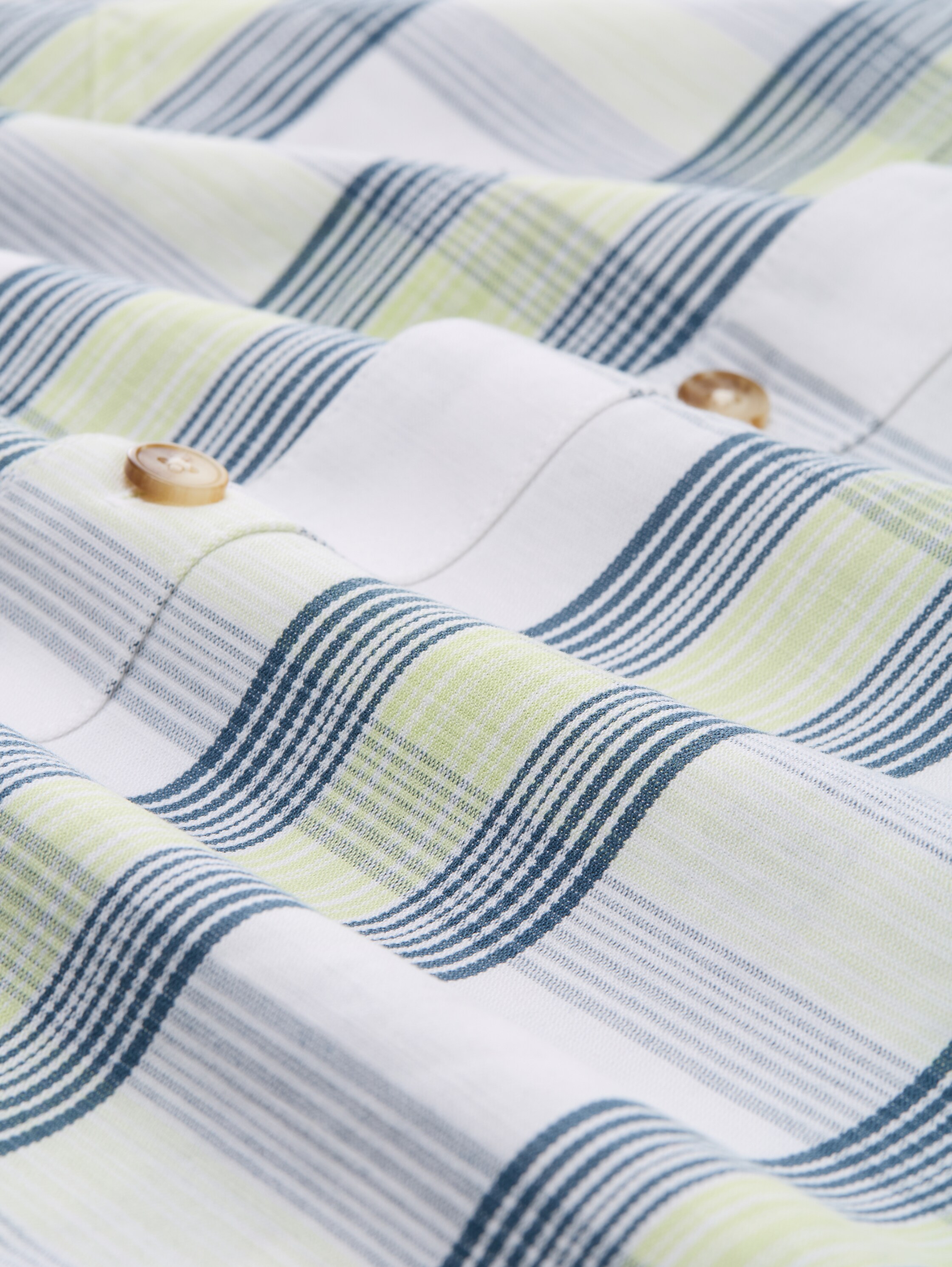 Overshirt with checked pattern - blue_lime_light_check - 