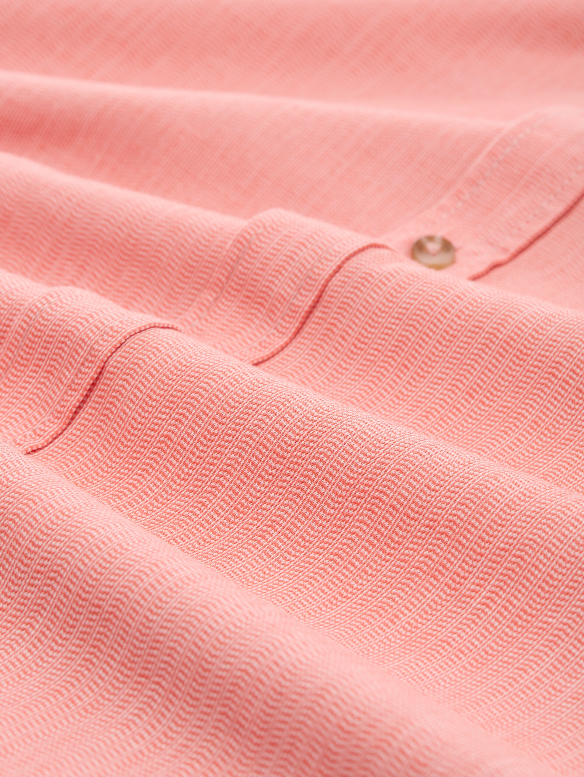 Regular fit shirt with adjustable sleeve length - coral straight structure - Material view