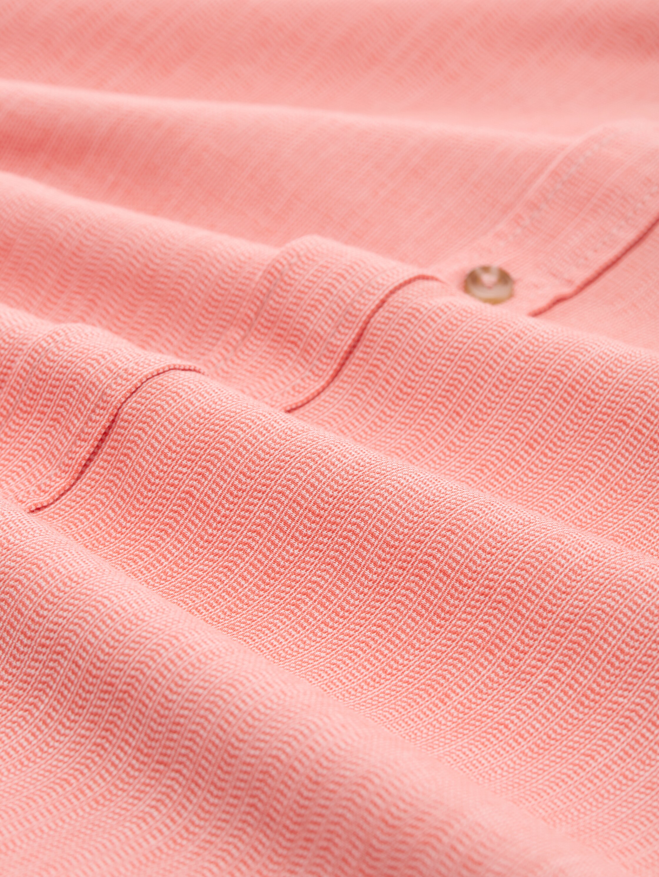 Regular Fit Hemd mit verstellbarer Ärmellänge - coral_straight_structure - 