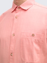 Regular Fit Hemd mit verstellbarer Ärmellänge - coral straight structure - Detail-Model-Ansicht