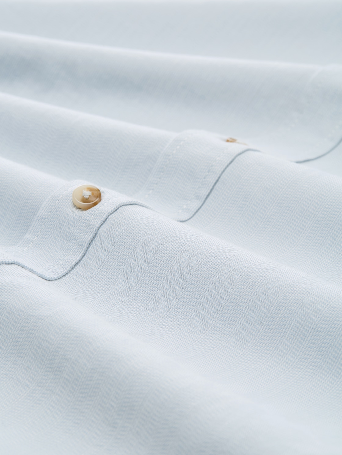 Regular Fit Hemd mit verstellbarer Ärmellänge - light blue straight structure - Material-Ansicht