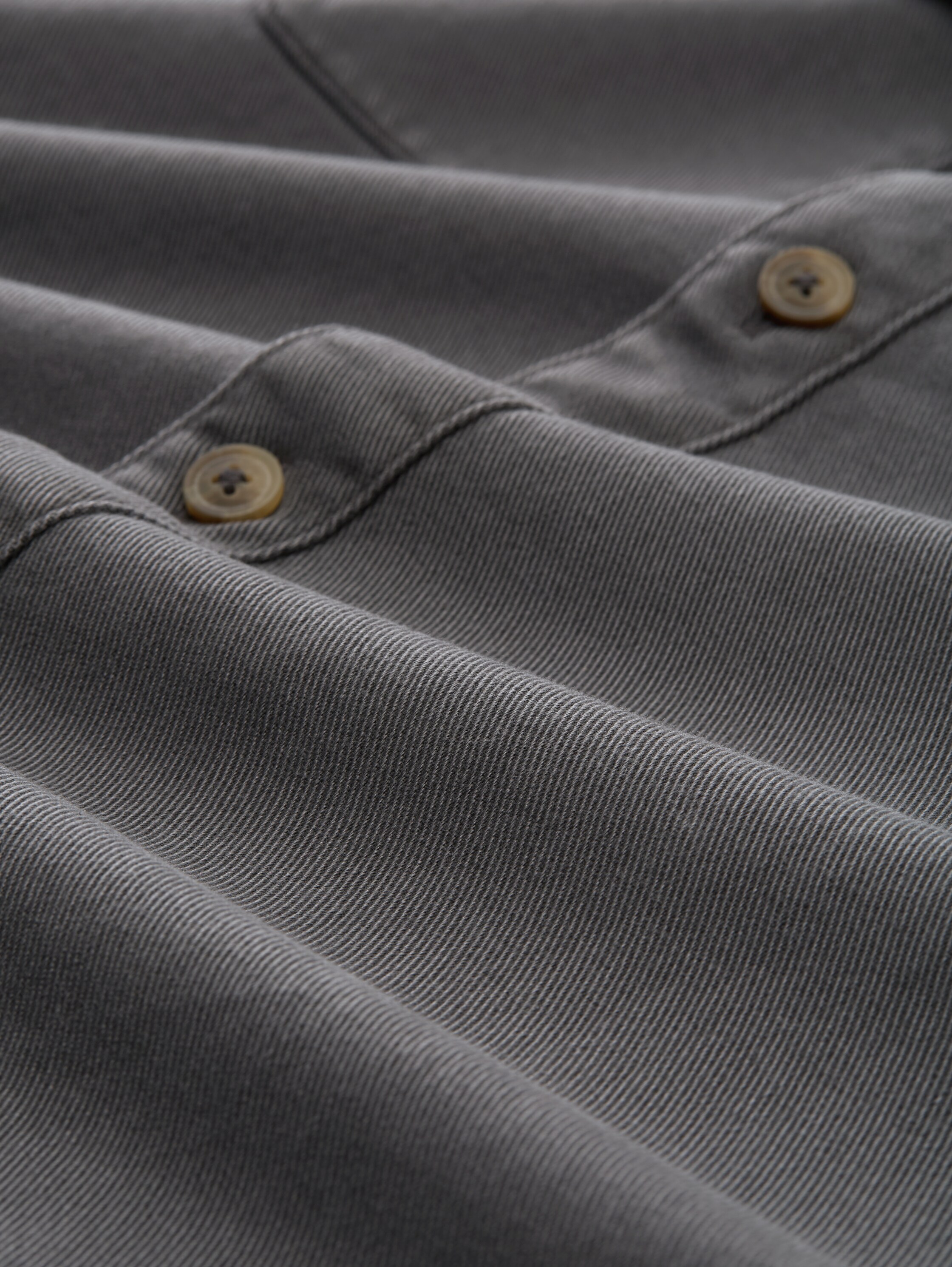 Twill Overshirt aus Baumwolle - tarmac_grey - 