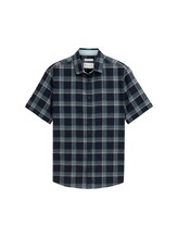 navy turquoise check