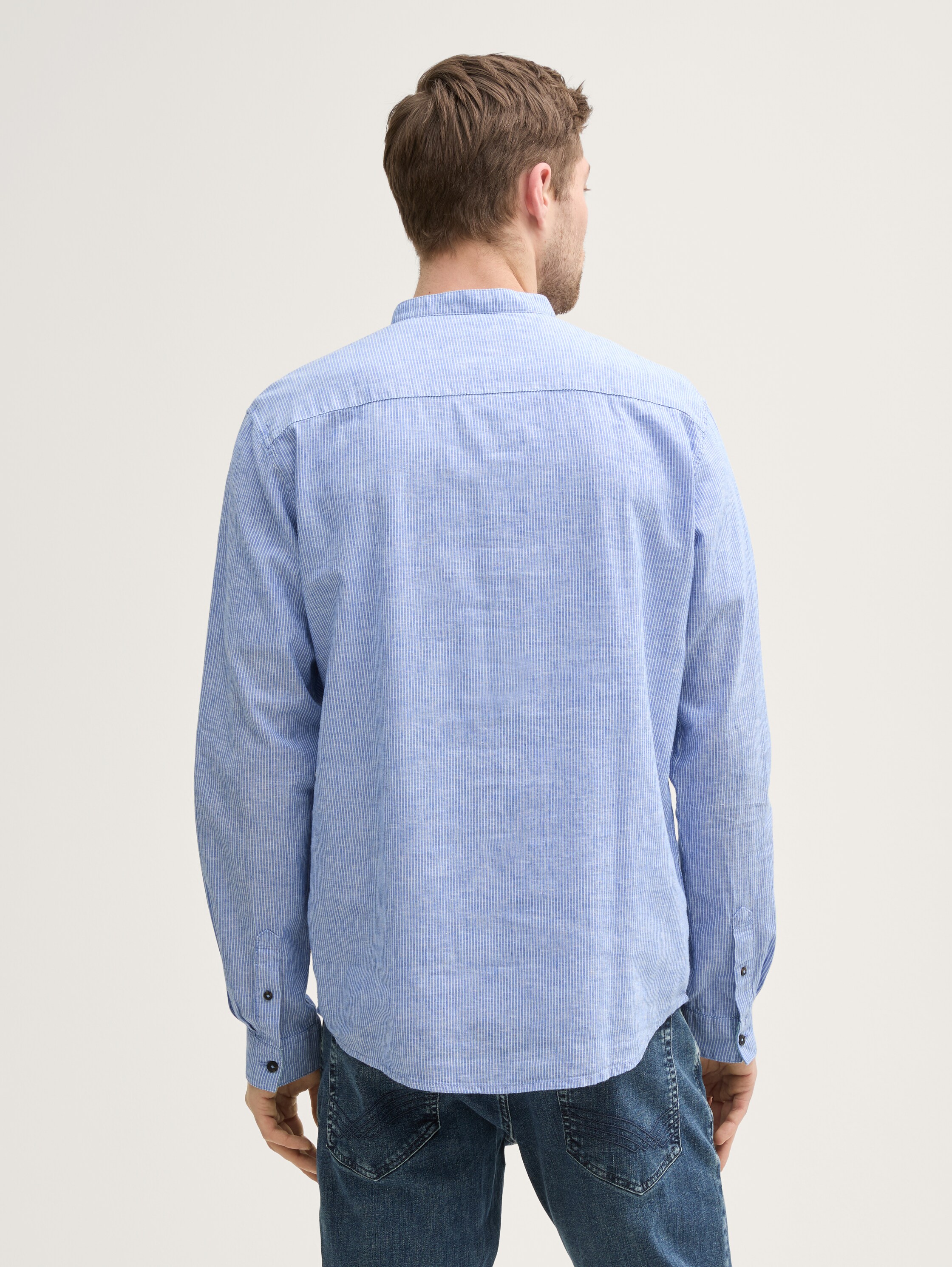 Regular Fit Hemd mit Leinenanteil - 2