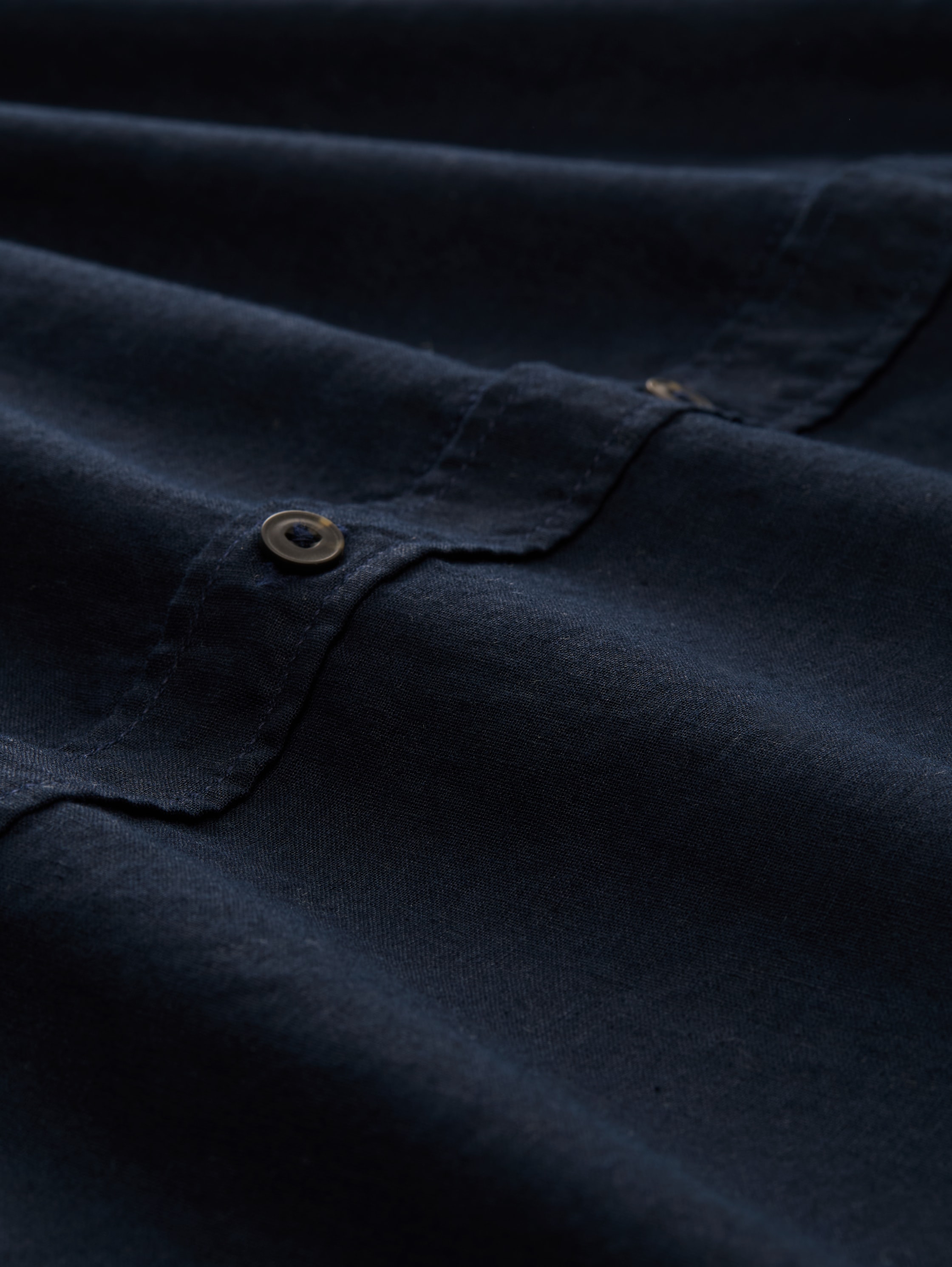 Regular Fit Hemd mit Leinenanteil - sky_captain_blue_1 - 