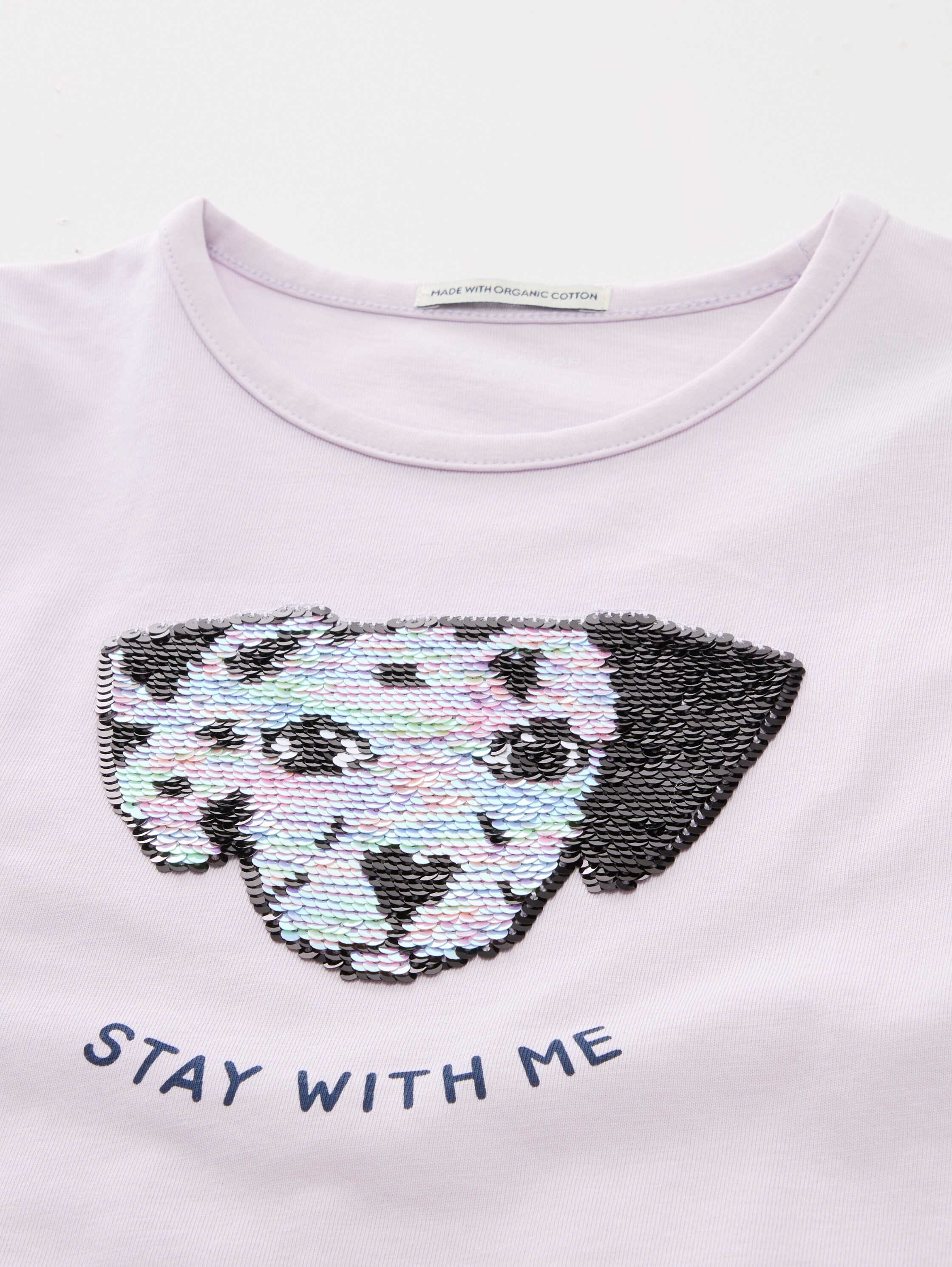 T-Shirt mit Wendepailletten - 3