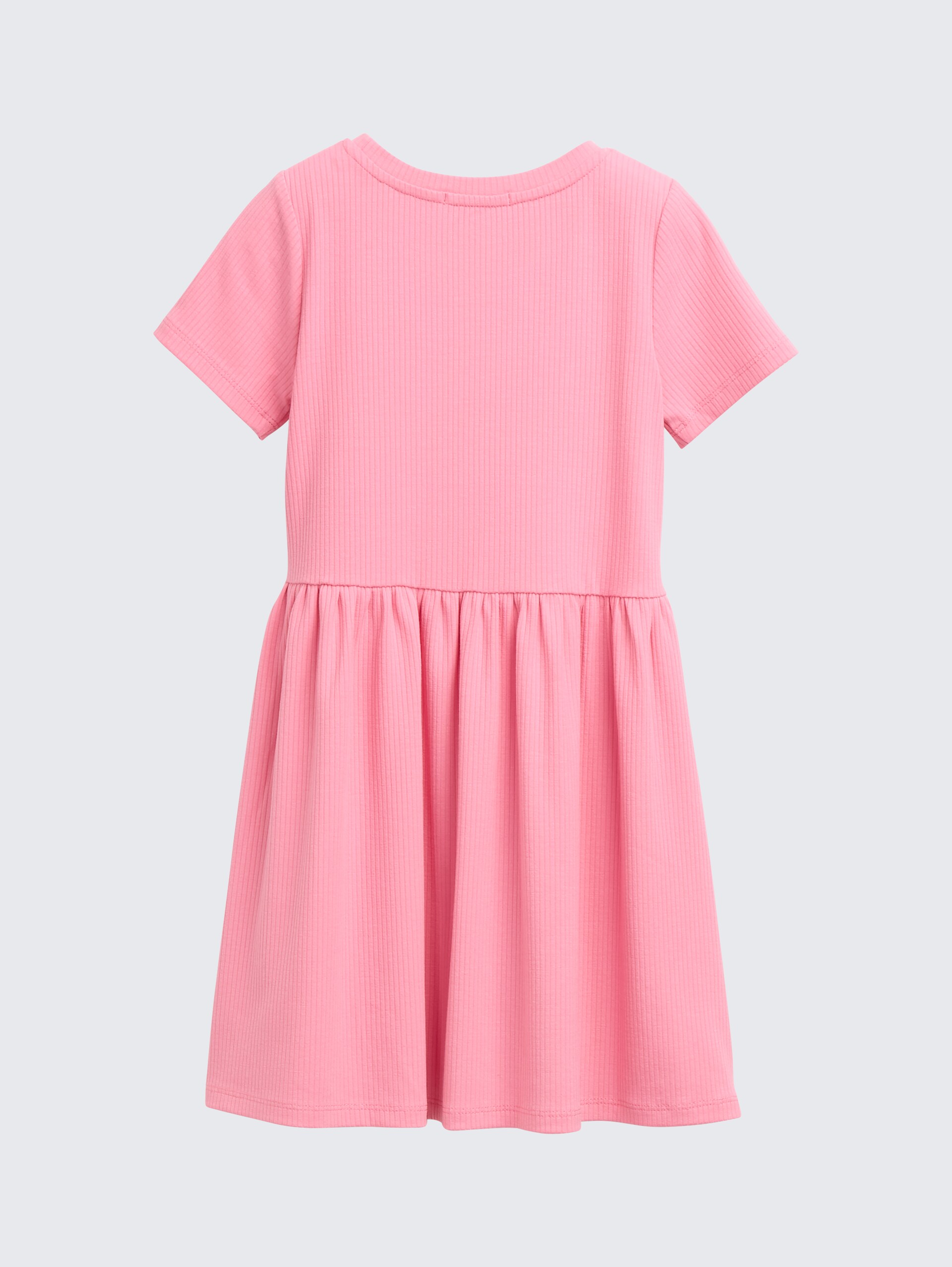 Mini-Kleid mit Rippstruktur - sunrise pink