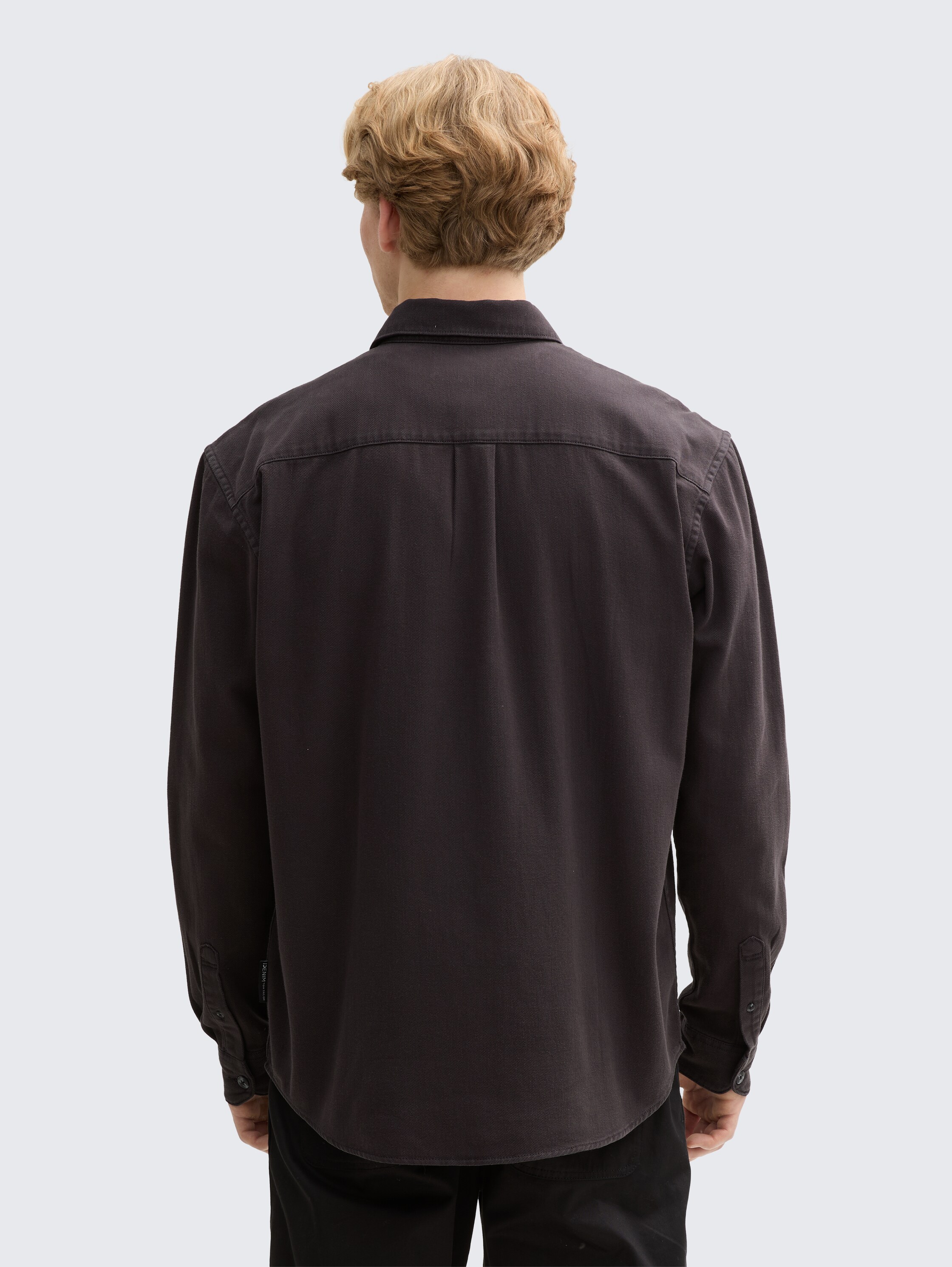 Relaxed Fit Hemd mit Brusttasche - coal_grey_1 - 